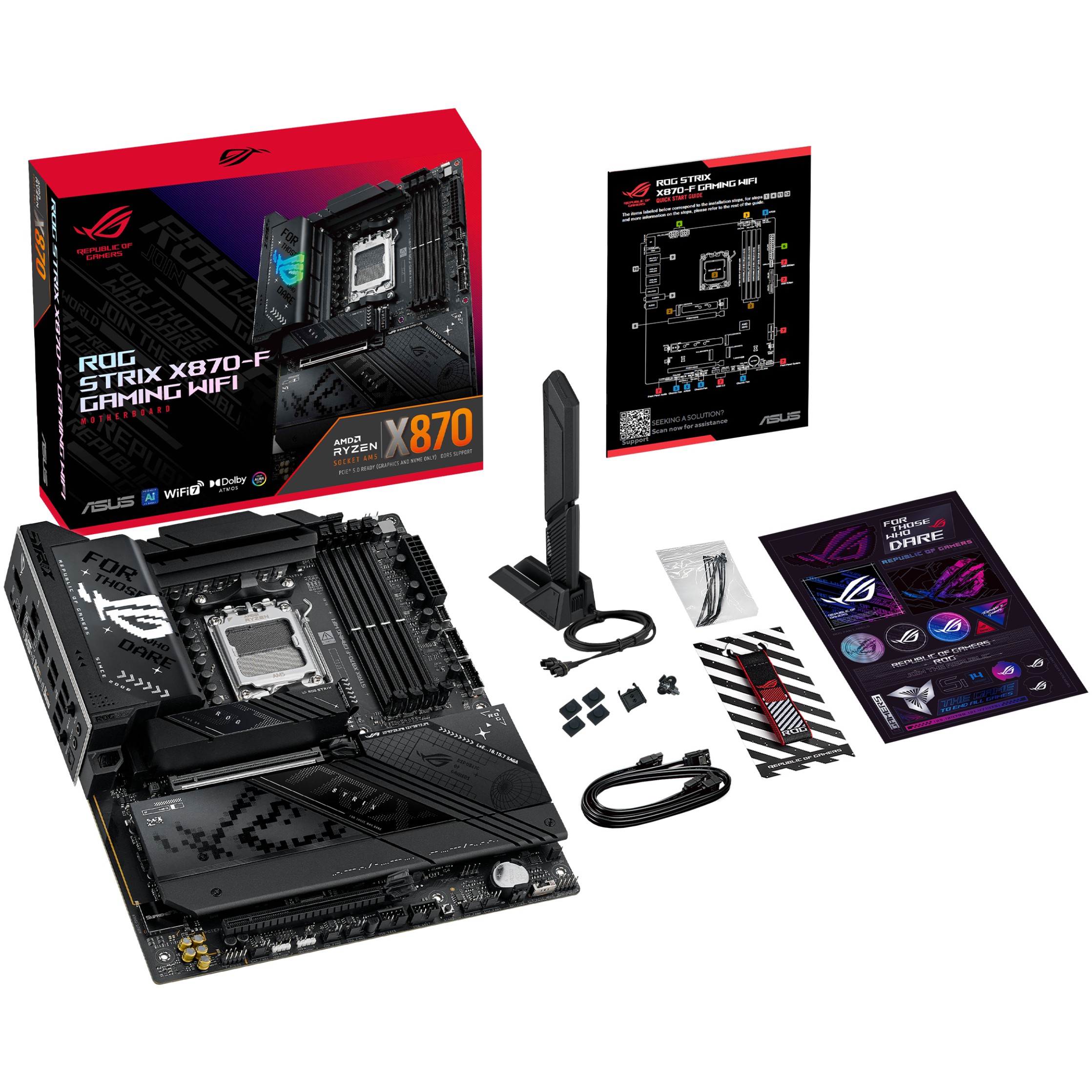 Pllakë Amë AMD AM5 ASUS ROG STRIX X870-F Gaming WIFI / DDR5 / ATX / HDMI+DP - Figura 4