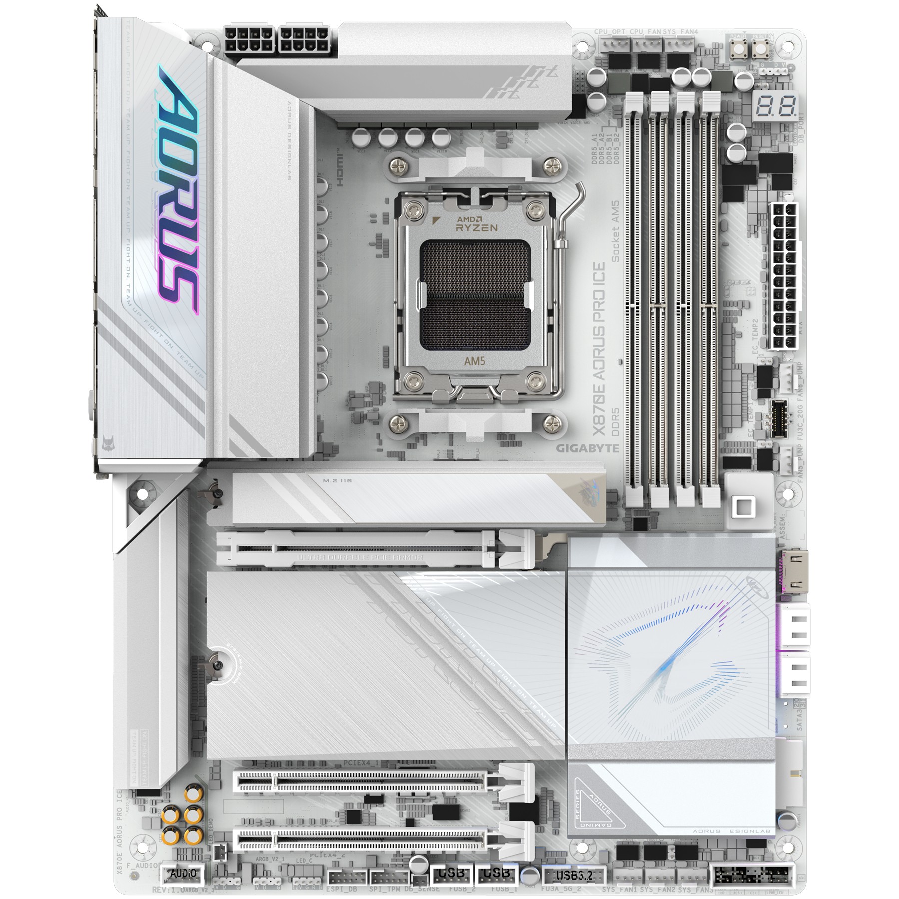 Pllakë Amë AM5 Gigabyte X870E AORUS PRO ICE ATX - Figura 2