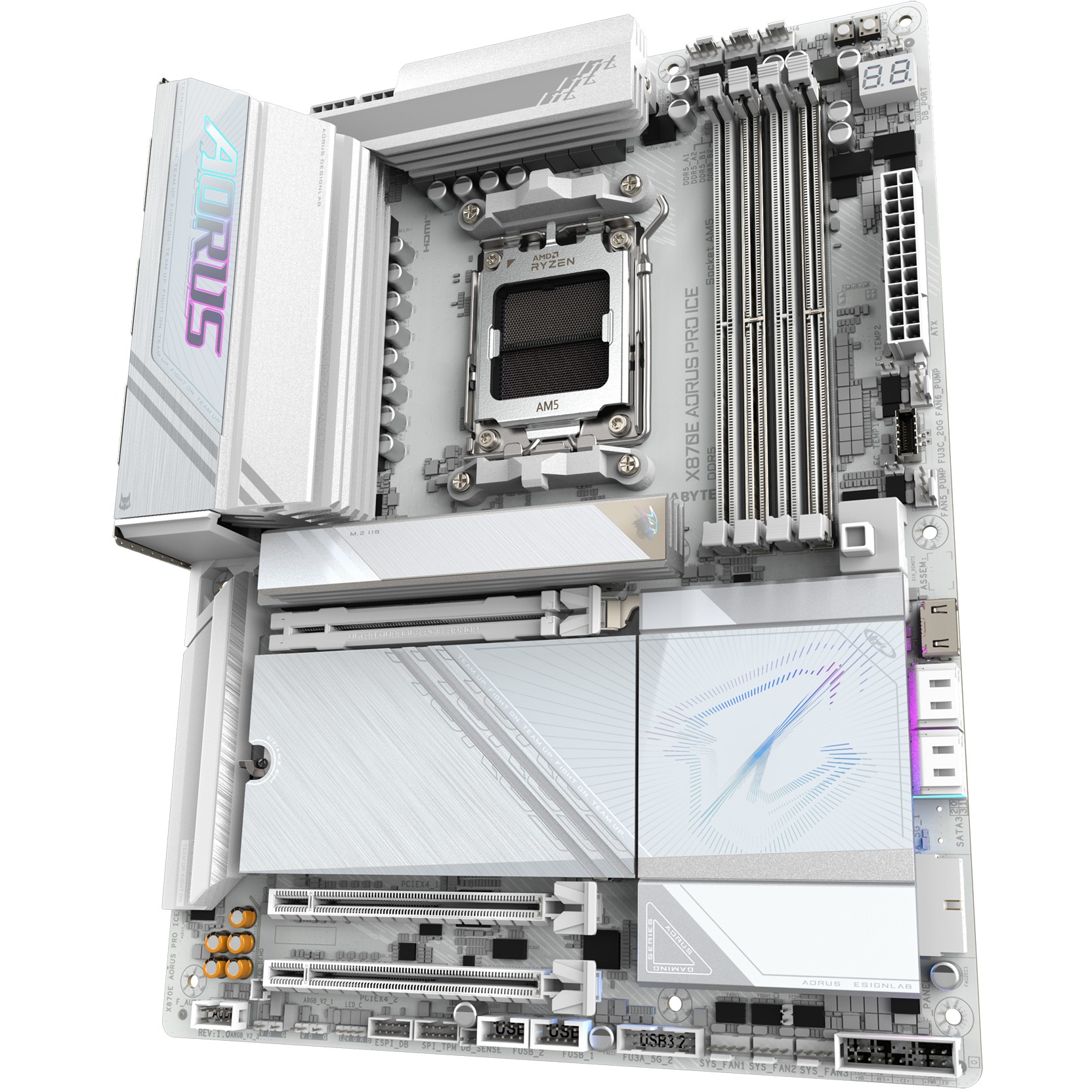 Pllakë Amë AM5 Gigabyte X870E AORUS PRO ICE ATX - Figura 4