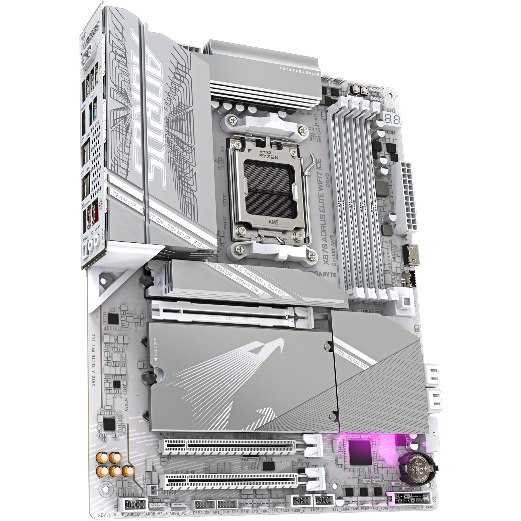 Pllakë Amë AM5 Gigabyte X870 AORUS ELITE WIFI7 ICE ATX - Figura 3
