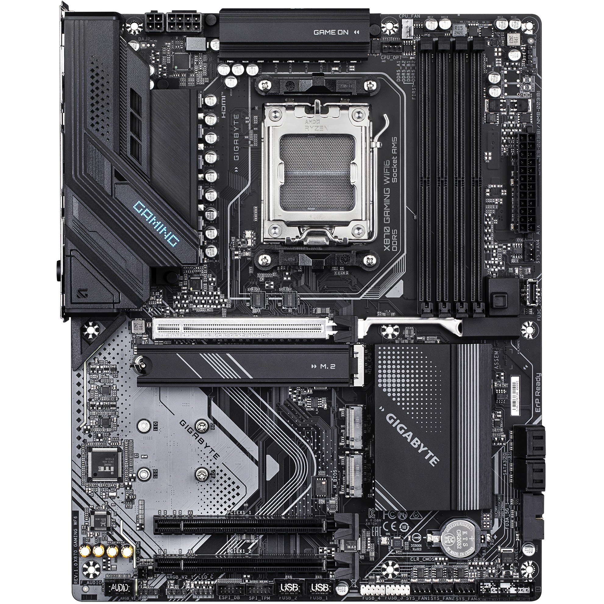 Pllakë Amë AMD AM5 Gigabyte X870 GAMING WF6 / DDR5 / HDMI - Figura 2