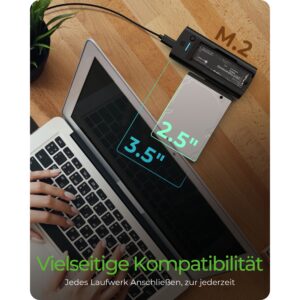 Aksesorë për disqe ICY BOX IB-180MS-C31 USB-C/USB-A 3.2 Docking Station for M.2 NVMe SSD and 3.5"/2.5" SATA HDD