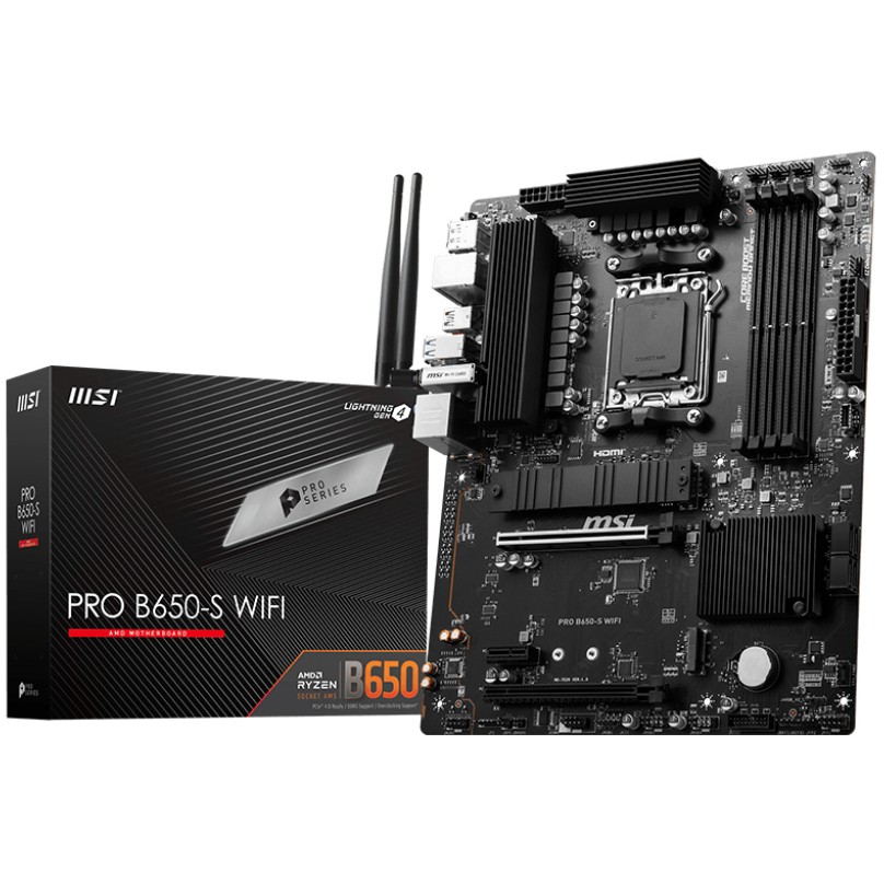 Pllakë amë AMD AM5 MSI B650-S Pro WIFI