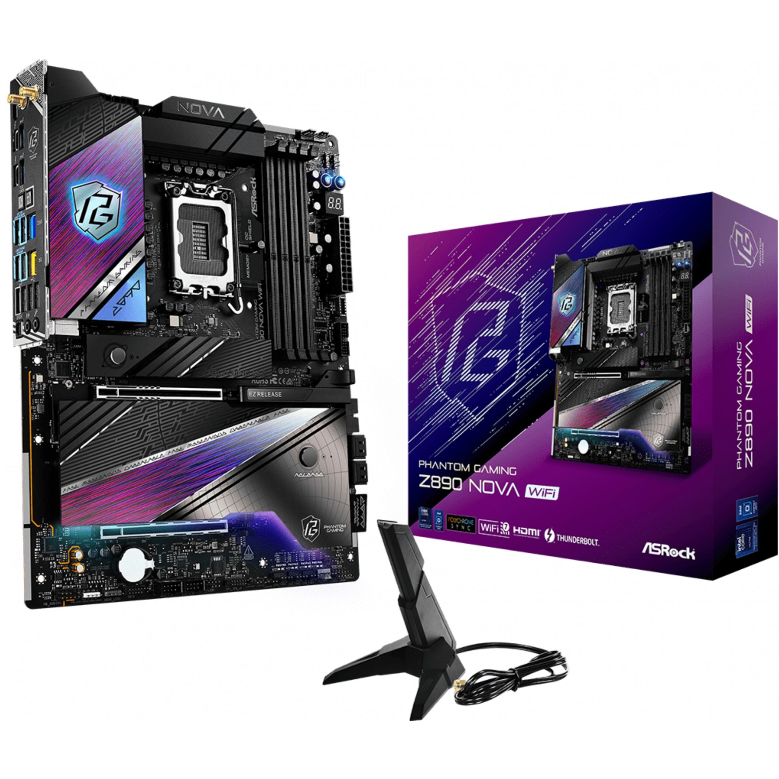 Pllakë Amë MB Intel ASROCK Z890 Nova WiFi / LGA 1851 / DDR5 / HDMI