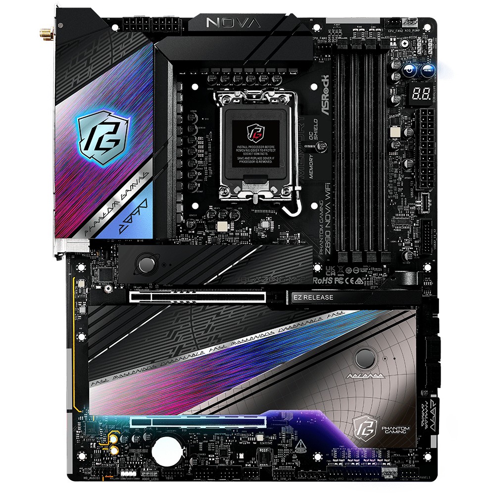 Pllakë Amë MB Intel ASROCK Z890 Nova WiFi / LGA 1851 / DDR5 / HDMI - Figura 2