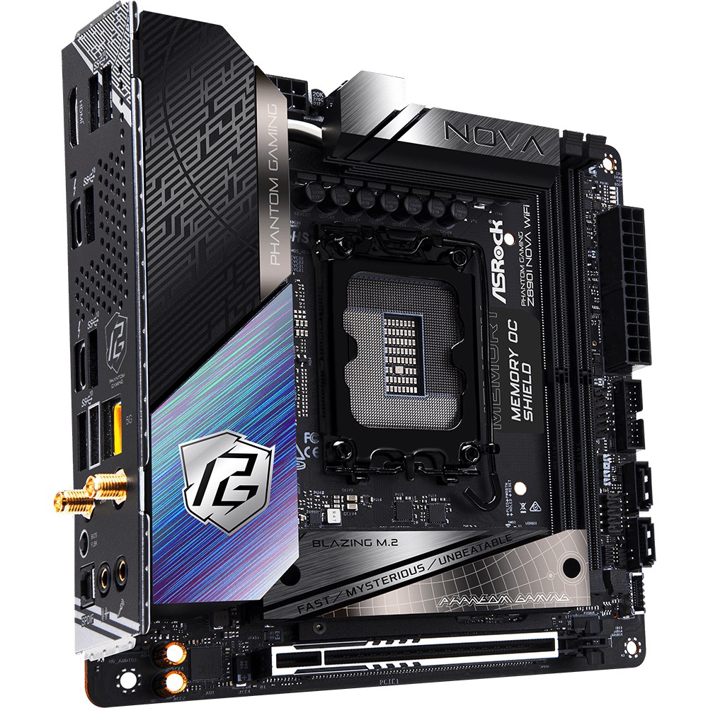 Pllakë Amë MB Intel ASROCK Z890I NOVA WIFI / LGA 1851 / DDR5 / Mini-ITX / HDMI+Thunderbolt - Figura 4