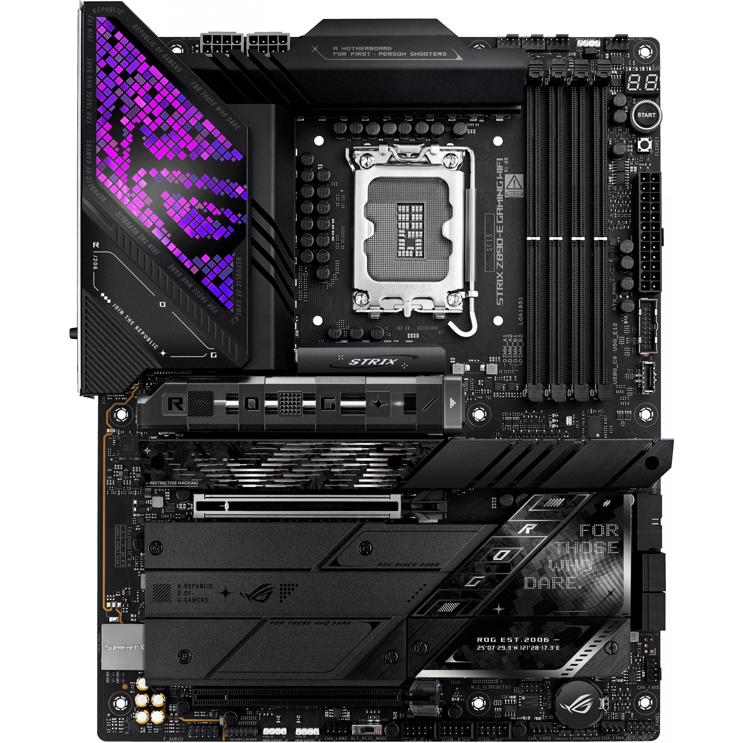 Pllakë Amë MB Intel ASUS ROG STRIX Z890-E Gaming WIFI / LGA 1851 / DDR5 / HDMI+DP - Figura 2