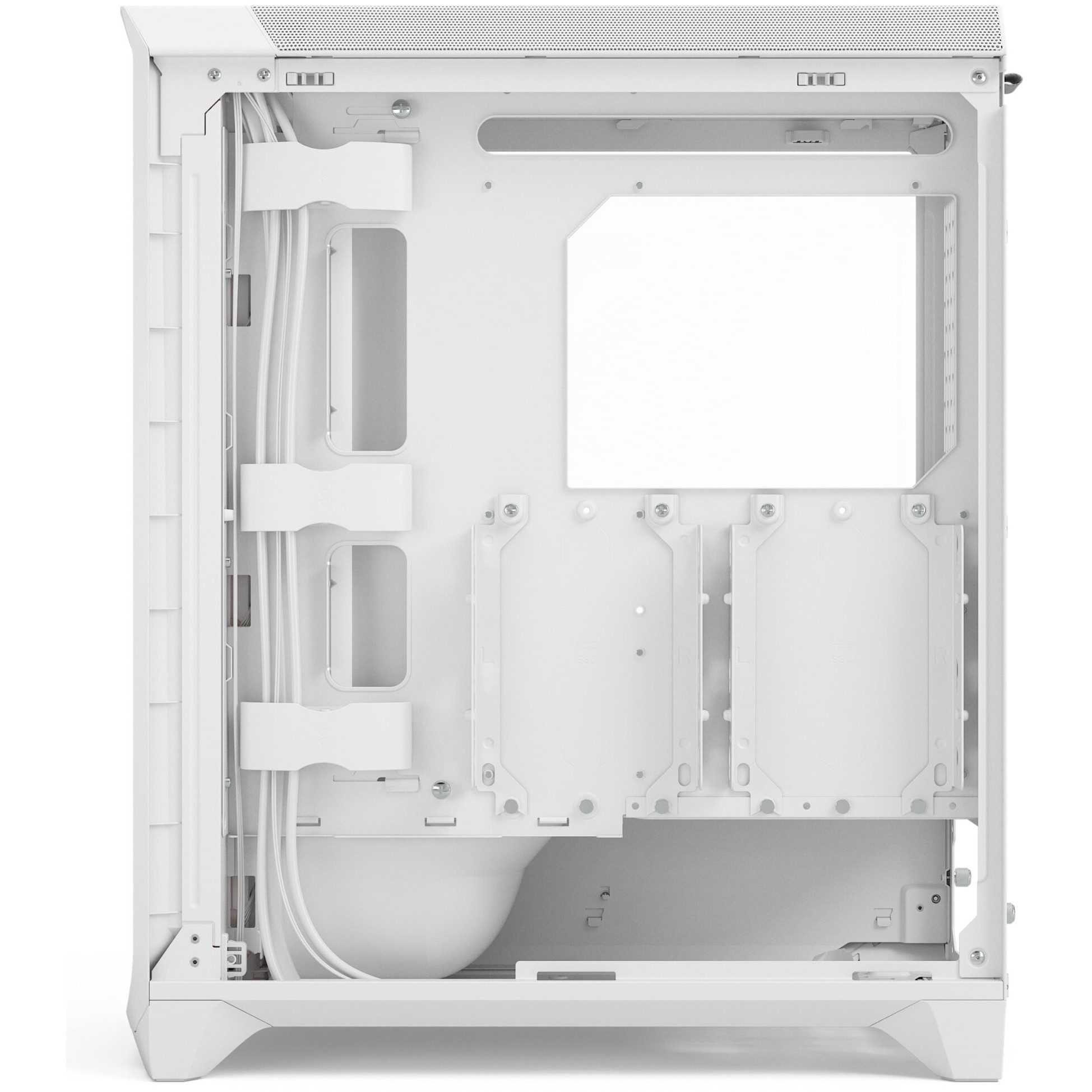 Kasë Midi Fractal Design Meshify 3 RGB TG Light Tint – Bardhë - Figura 5