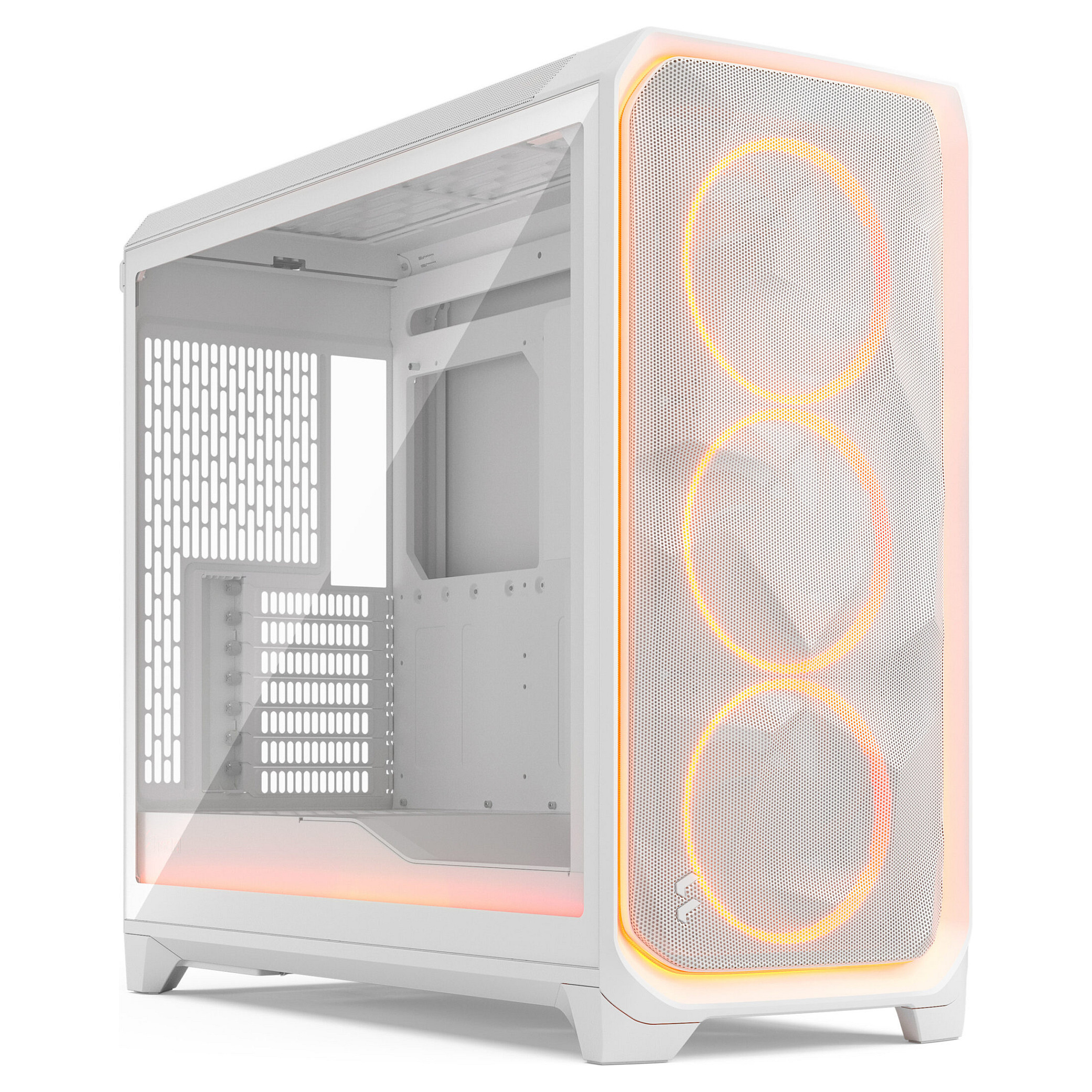 Kasë Midi Tower Fractal Design Meshify 3 XL Ambience Pro RGB TG Light Tint – Bardhë