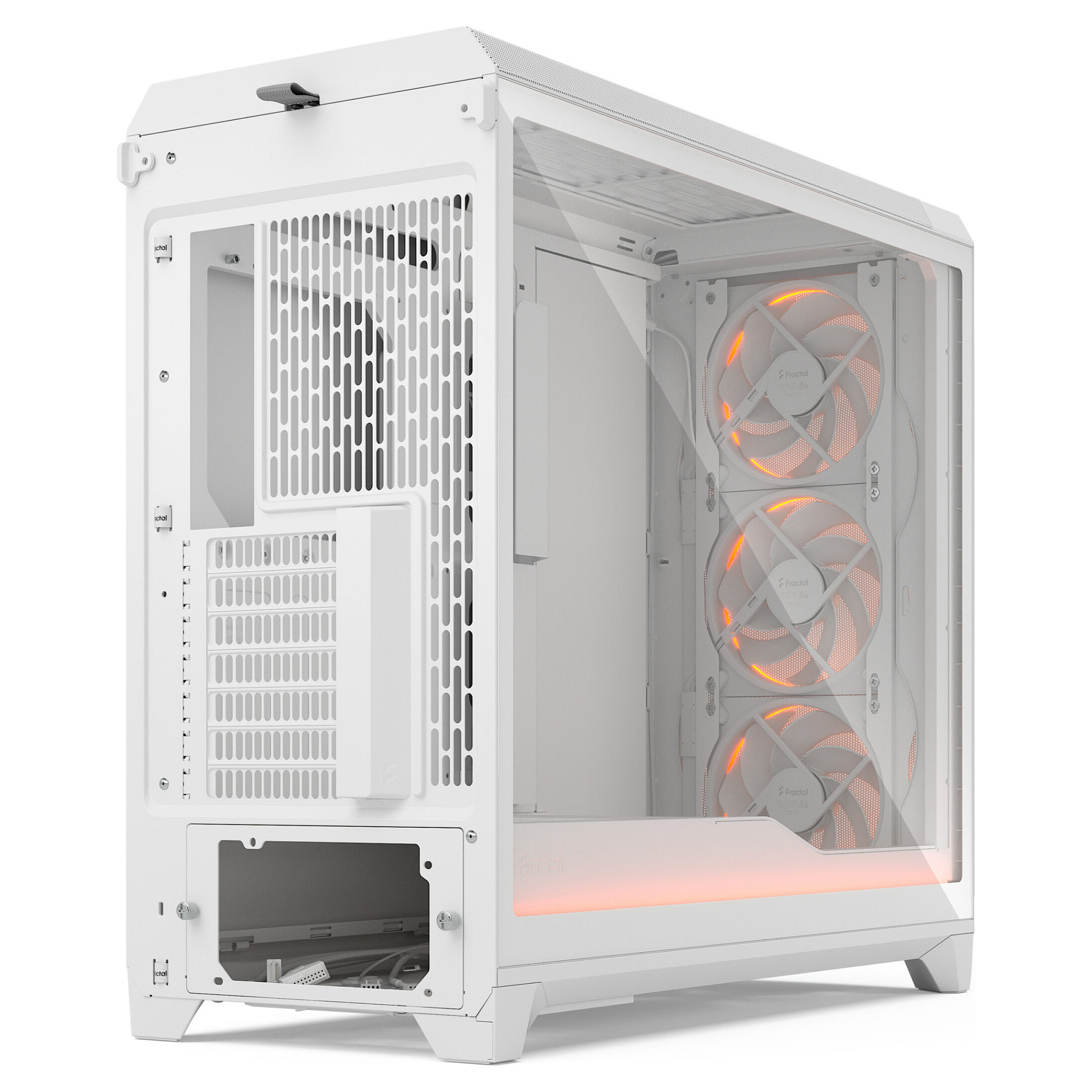 Kasë Midi Tower Fractal Design Meshify 3 XL Ambience Pro RGB TG Light Tint – Bardhë - Figura 3