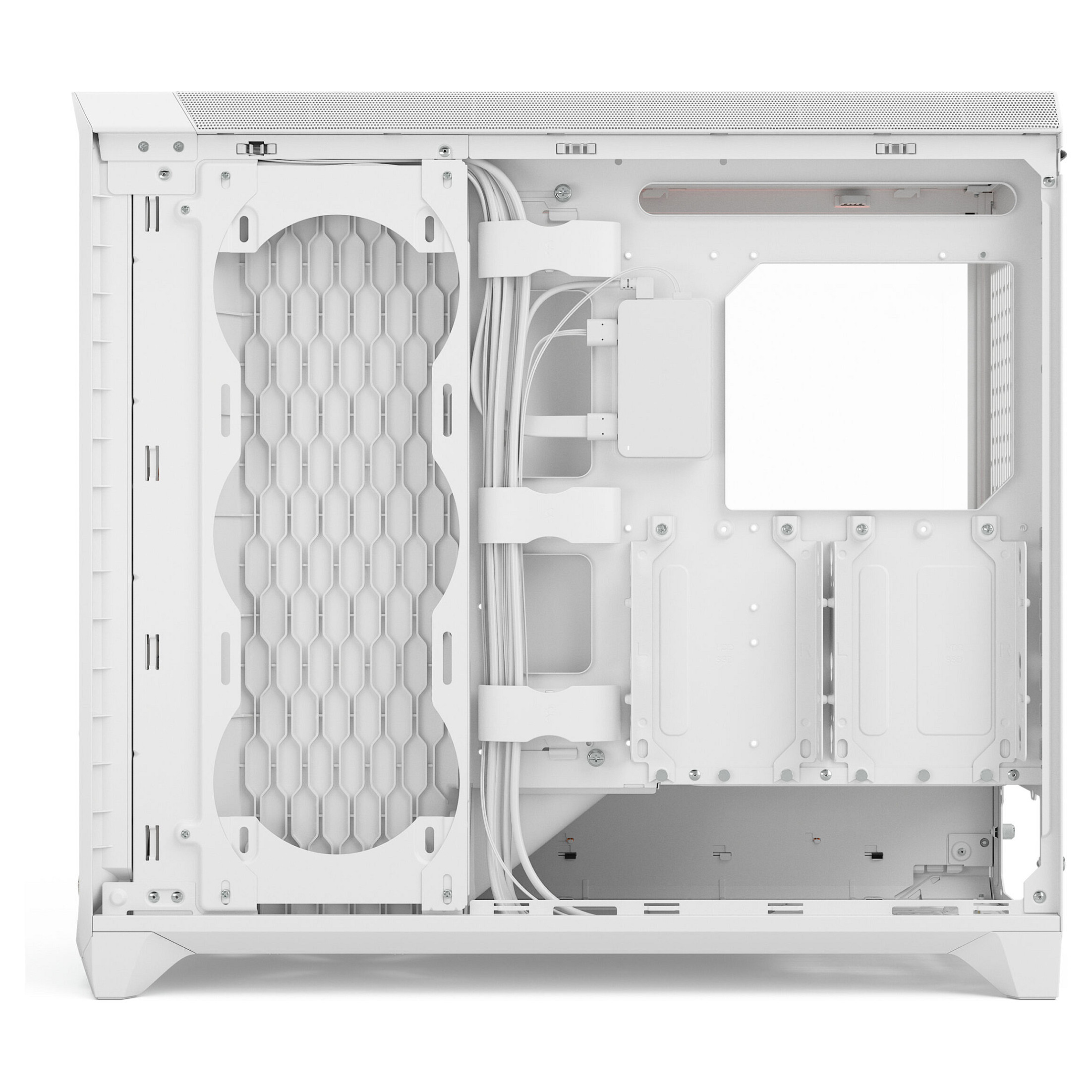 Kasë Midi Tower Fractal Design Meshify 3 XL Ambience Pro RGB TG Light Tint – Bardhë - Figura 5