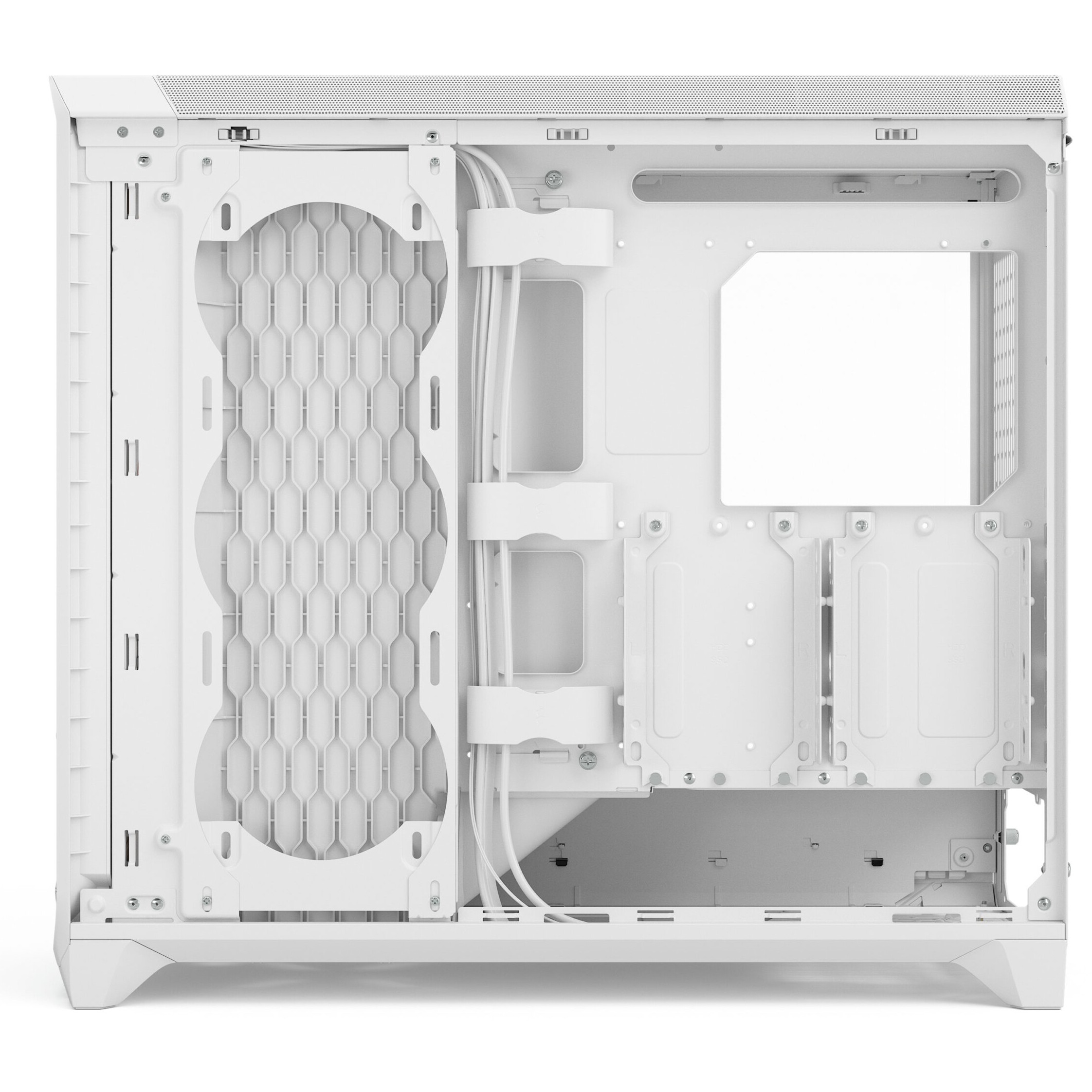 Kasë Midi Fractal Design Meshify 3 XL RGB TG Light Tint – Bardhë - Figura 5