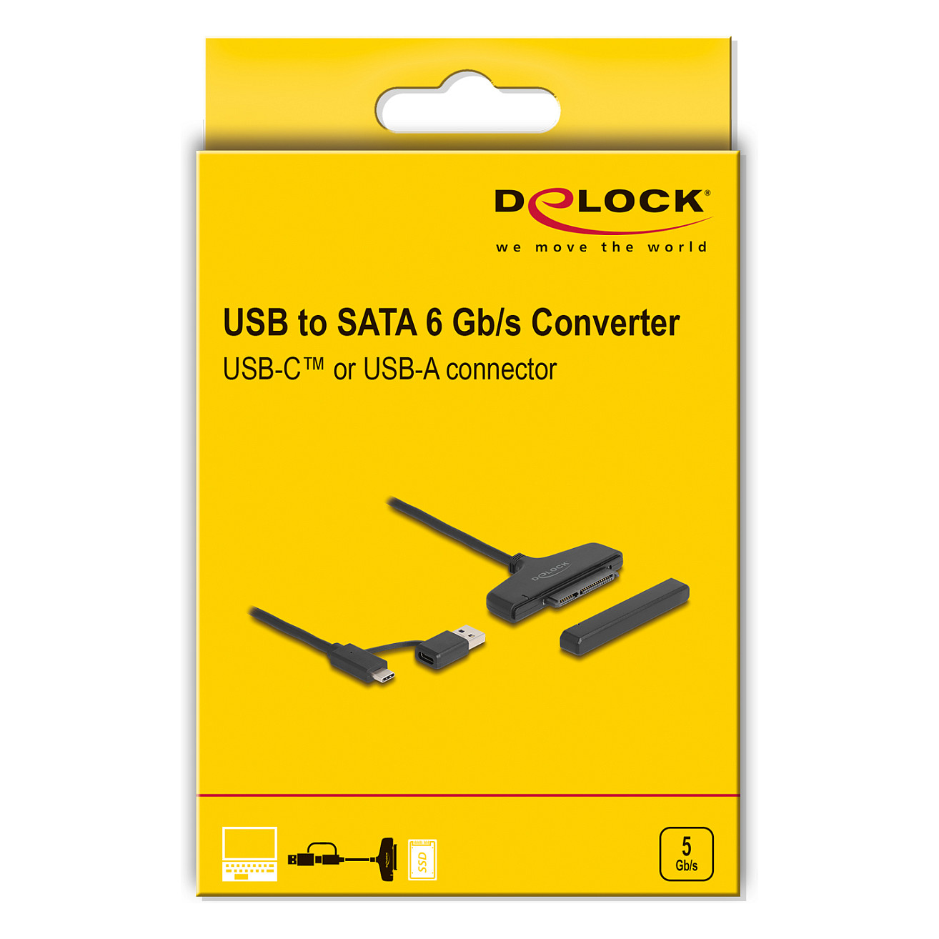 Adapter DeLock USB → SATA 6Gb/s / USB‑C - Zezë - Figura 3