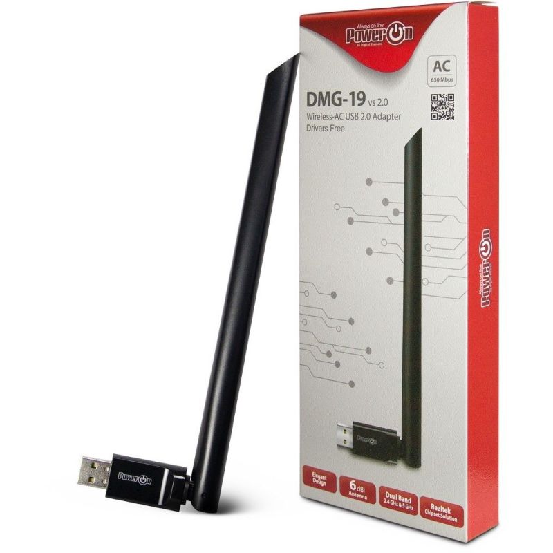 Karta të Rrjetit Inter‑Tech DMG‑19 USB 2.0 Network Adapter