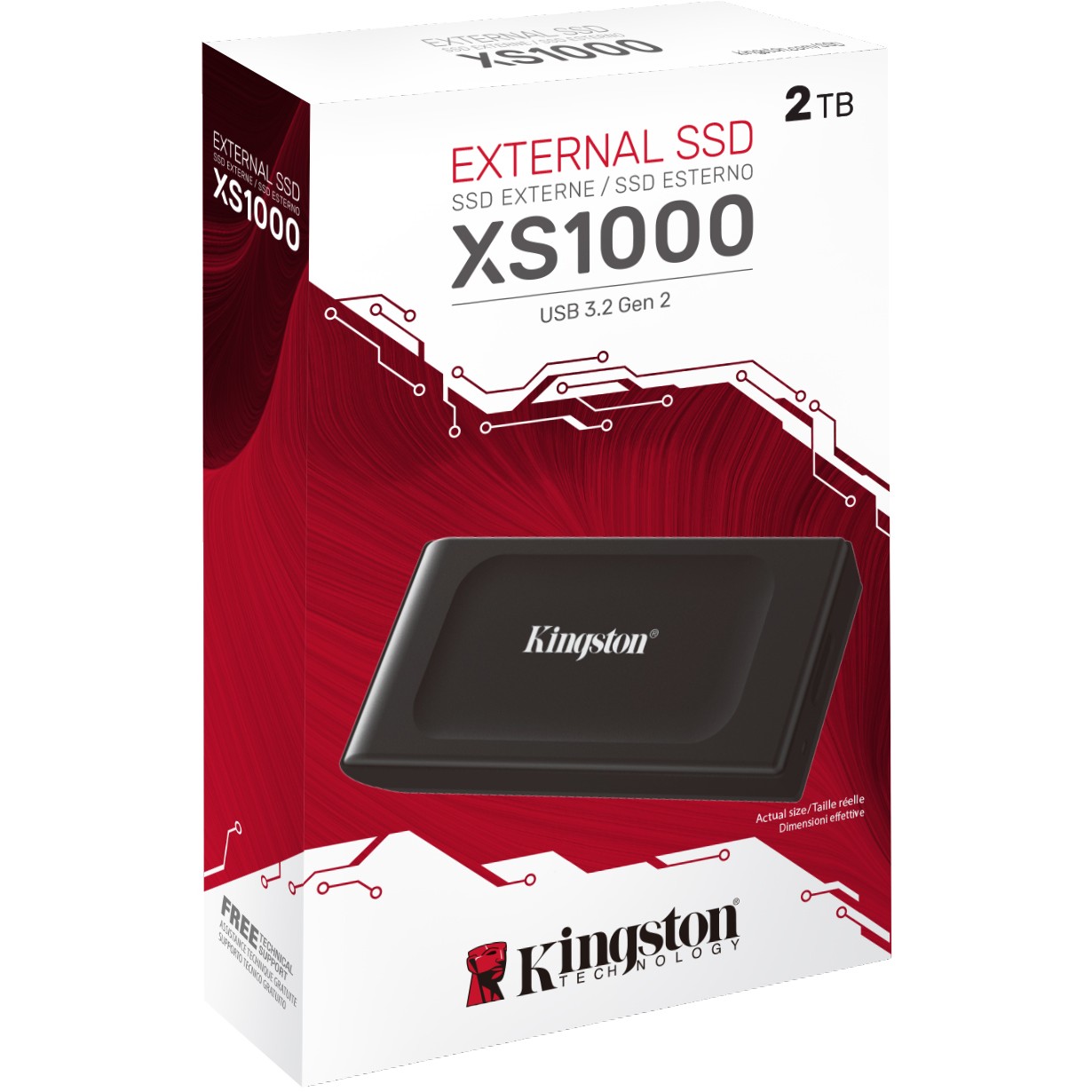 SSD e Jashtme 2TB Kingston XS1000 USB 3.2 Gen2 e zezë - Figura 3