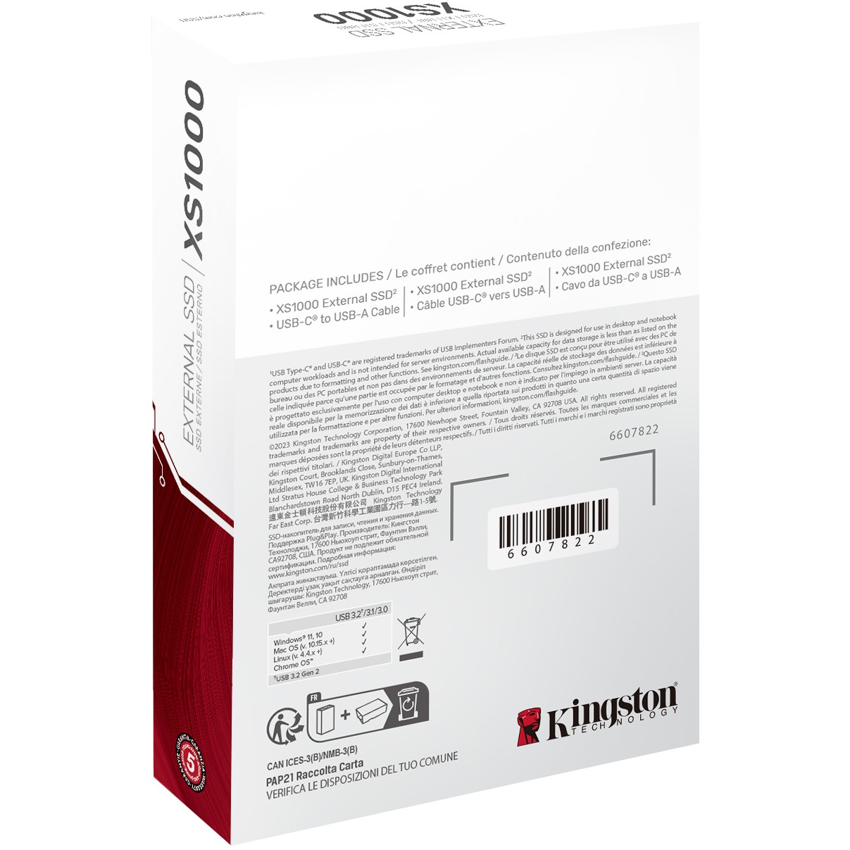 SSD e Jashtme 2TB Kingston XS1000 USB 3.2 Gen2 e zezë - Figura 4