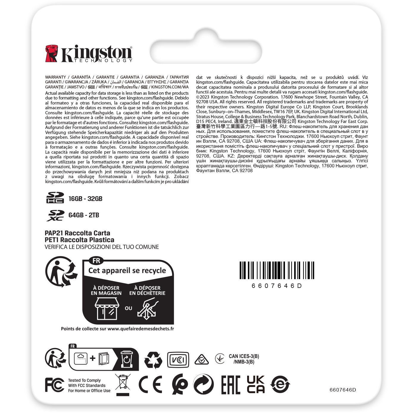 Kartë Memorie SD CARD 512GB Kingston Canvas React Plus XC Klasse 10 UHS-II U3 V60 - Figura 4