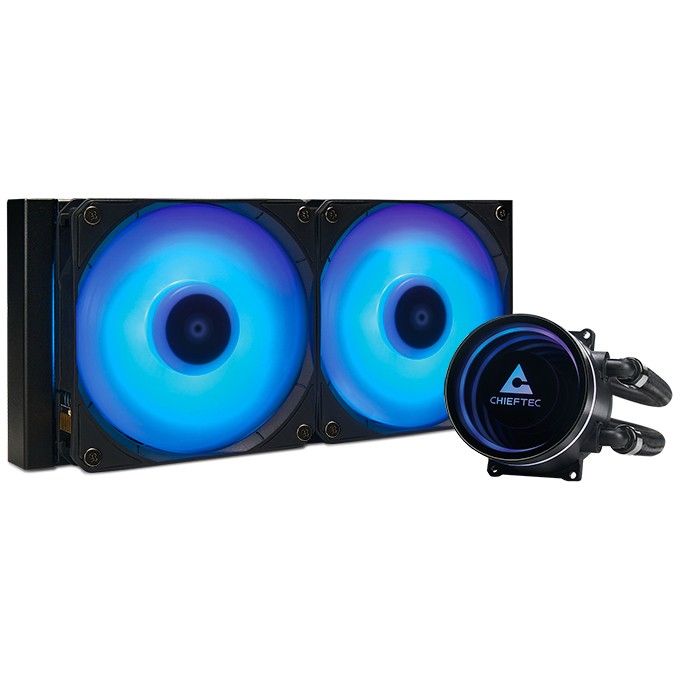 Ftohës për Procesor K Cooler Water Cooling Chieftec Iceberg 240 RGB multi Cooler | 1700| 1200| 1150| 1151| 1155| 1156| 1851| AM5/4/3+/2+/2