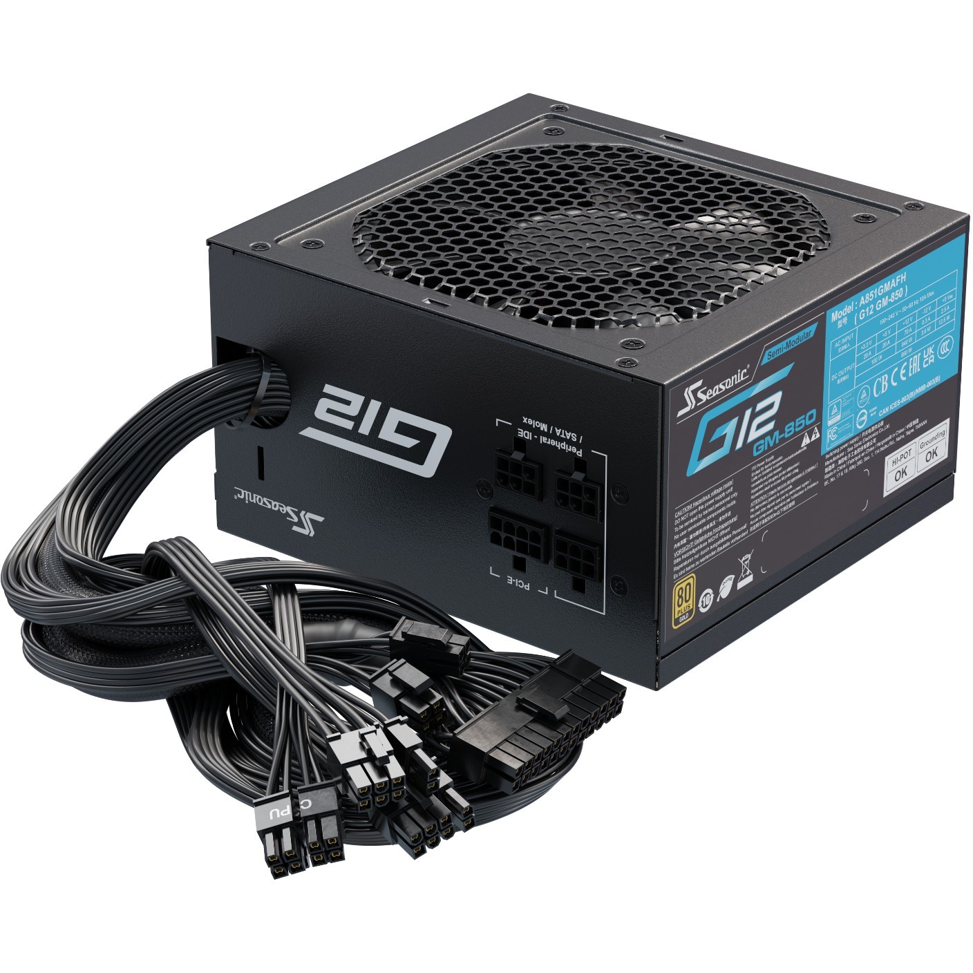 Furnizues Energjie PSU 850W Seasonic FOCUS SSR-850FM 80+ Gold - Figura 4