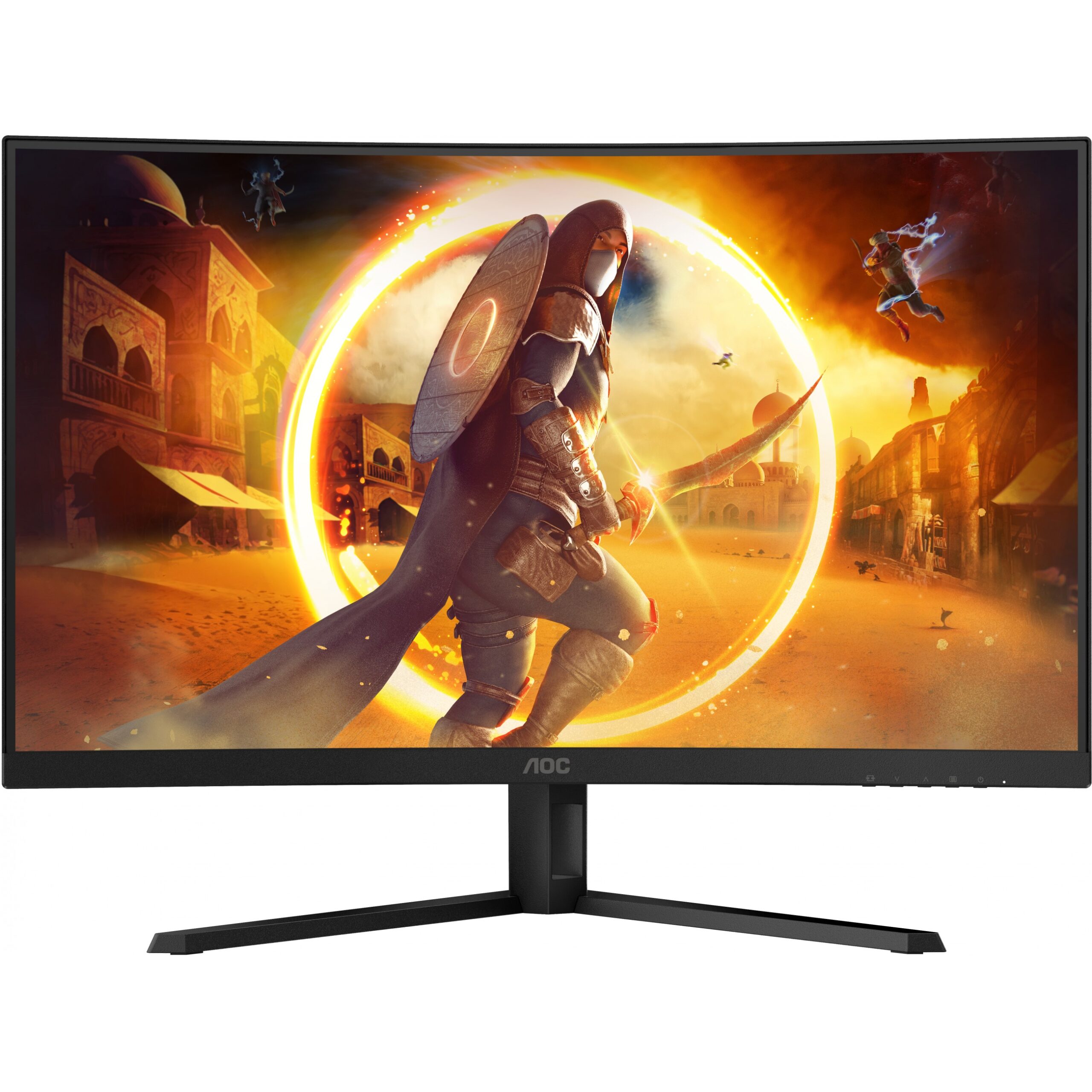 Monitor Gaming 81.3cm/32" (2560x1440) AOC Gaming CQ32G4VE 16:9 QHD i Kthyer FastVA 0.5ms 180Hz HDR10 HDMI DP E Zezë - Figura 2