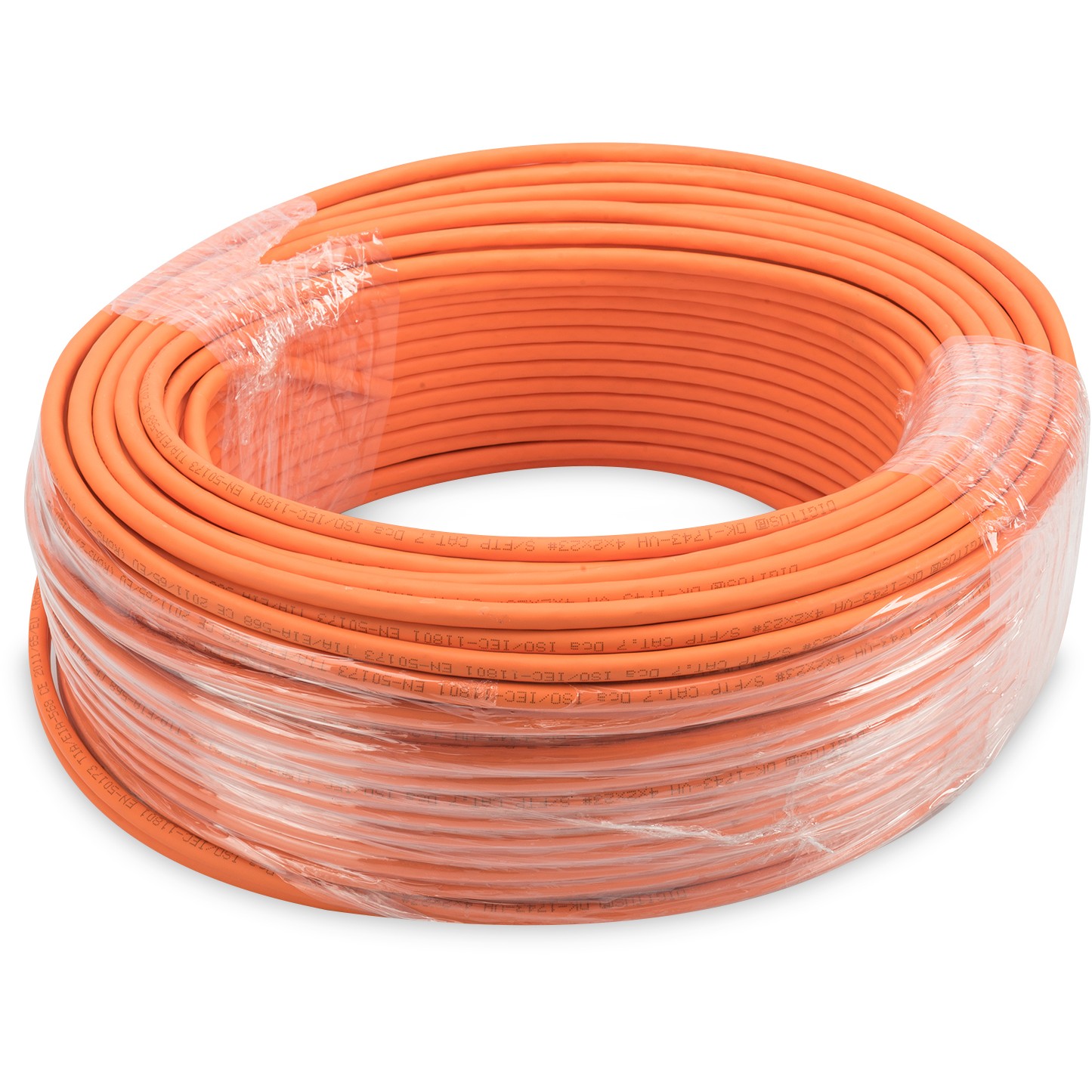 DIGITUS Instal-kab Cat7 S/FTP tw.Pair 100m oran AWG23/1 Dupl - Figura 2