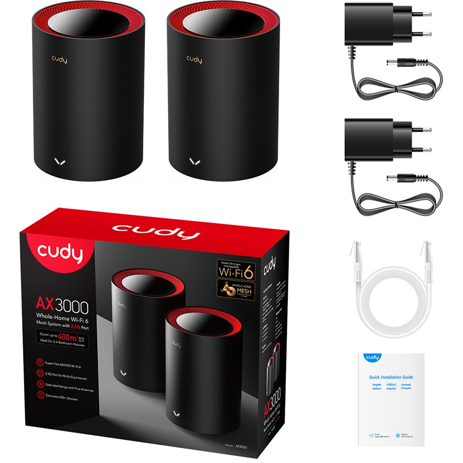 Ruter Cudy AX3000 Wi‑Fi 6 Mesh / 2.5G Solution / 2‑Pack - Figura 5