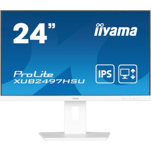 Monitor IIYAMA XUB2497HSU-W2 / 23.8″ / 1920×1080 / 100Hz / IPS / I bardhë
