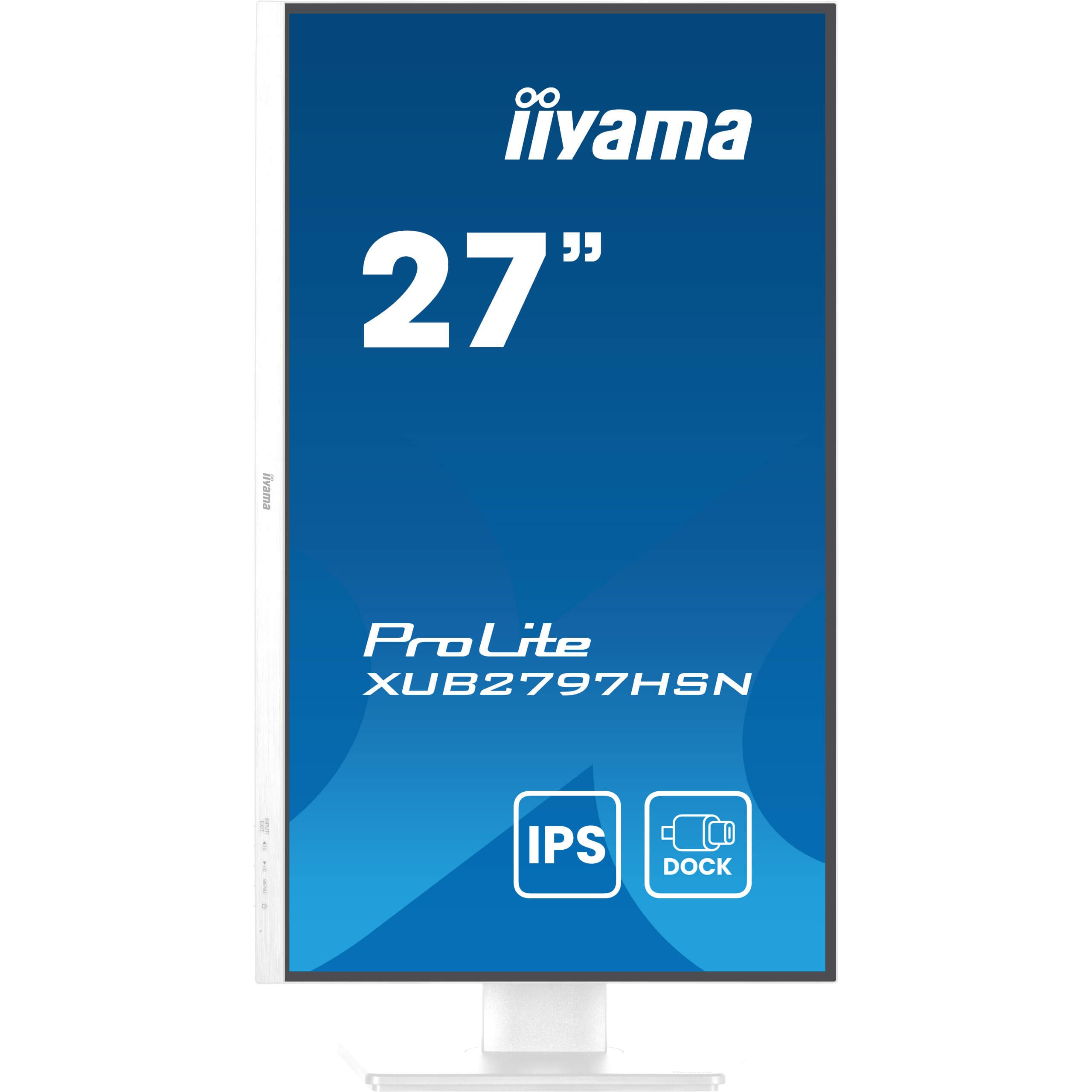 Monitor iiyama ProLite XUB2797HSN-W2 / 27″ / Full HD IPS LED / 100Hz / 1ms / USB-C + HDMI + DP - Bardhë - Figura 2