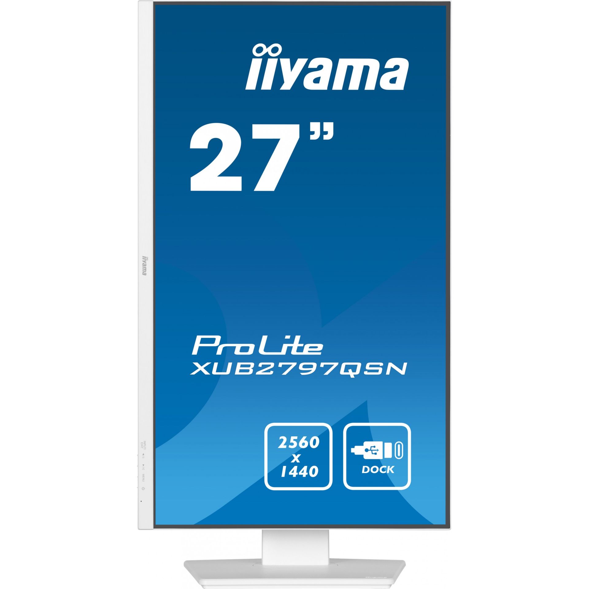 Monitor IIYAMA XUB2797QSN-W2 / 27″ / 2560×1440 / 100Hz / IPS / I bardhë - Figura 2
