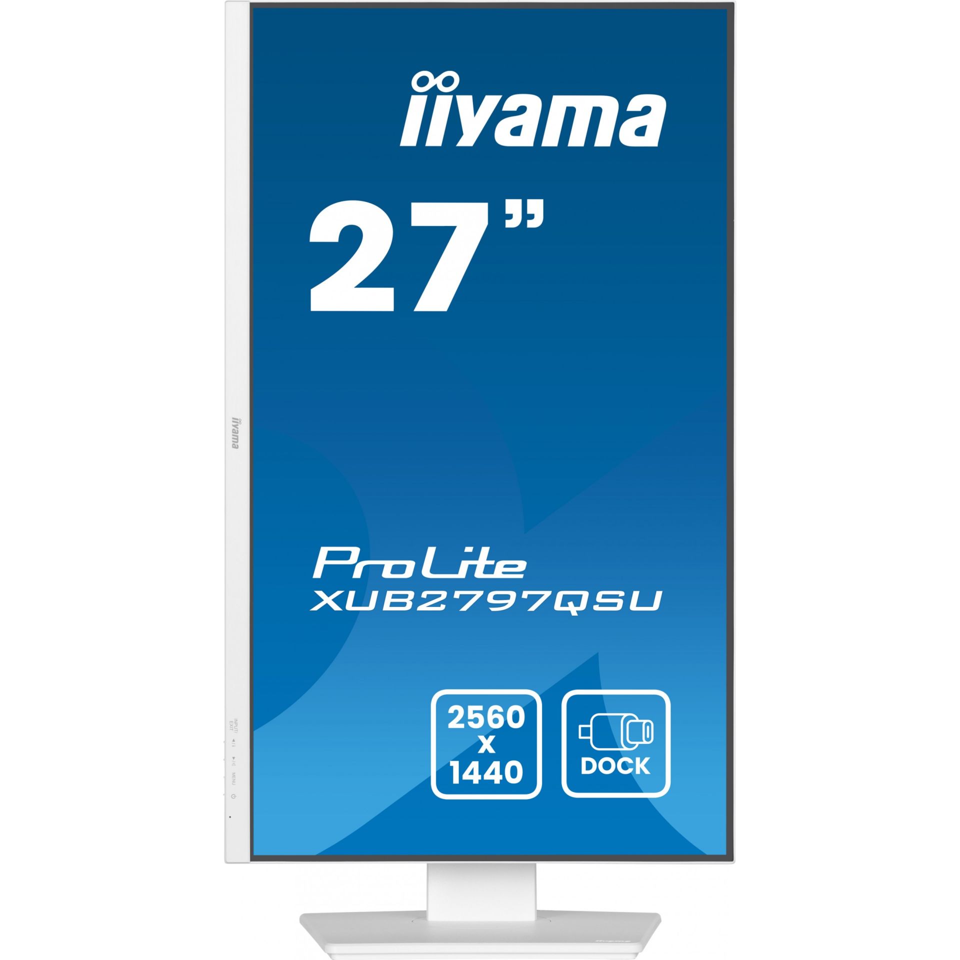Monitor IIYAMA XUB2797QSU-W2 / 27″ / 2560×1440 / 100Hz / IPS / I bardhë - Figura 2