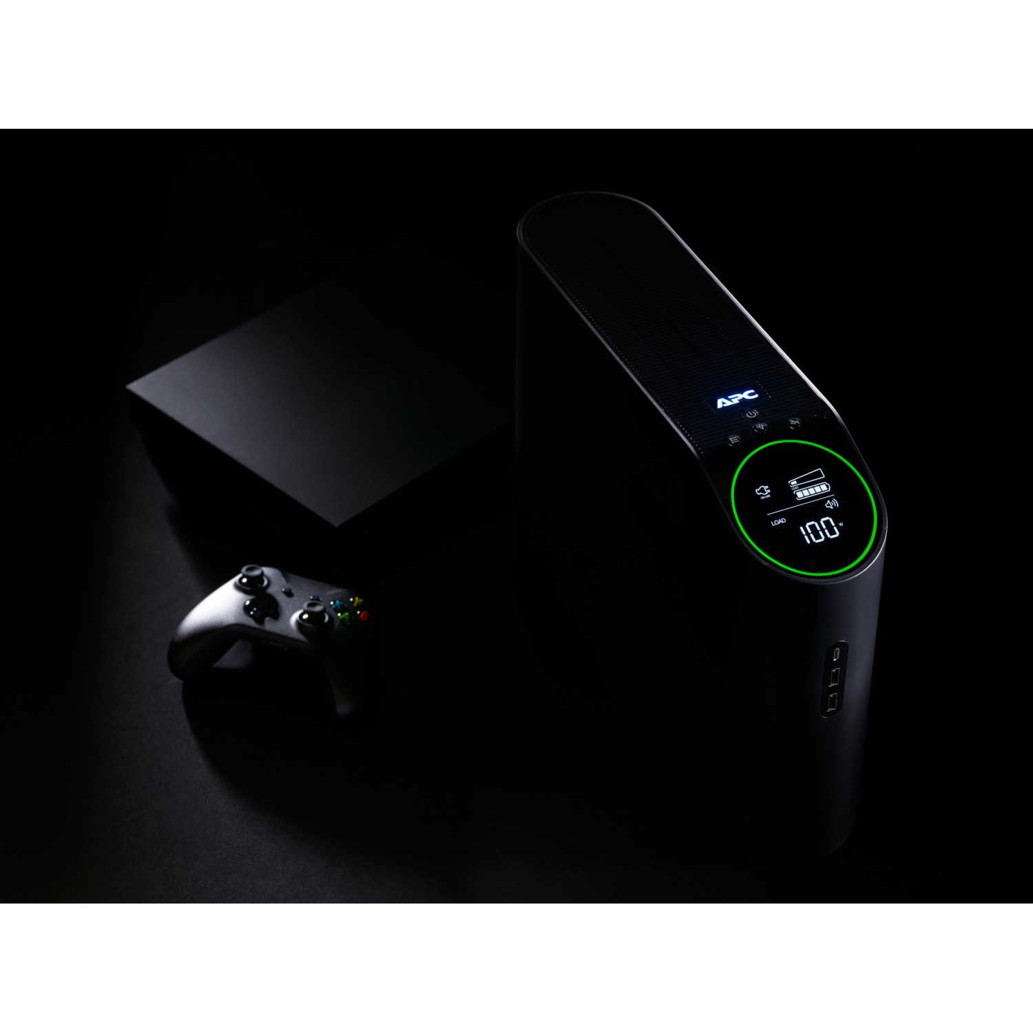 APC Back-UPS Pro BGM2200B-GR – 2200VA / 1320W Line-Interactive UPS me AVR, Pure Sine Wave, RGB Lighting, USB dhe Schuko + IEC Outlets – Zezë - Figura 4