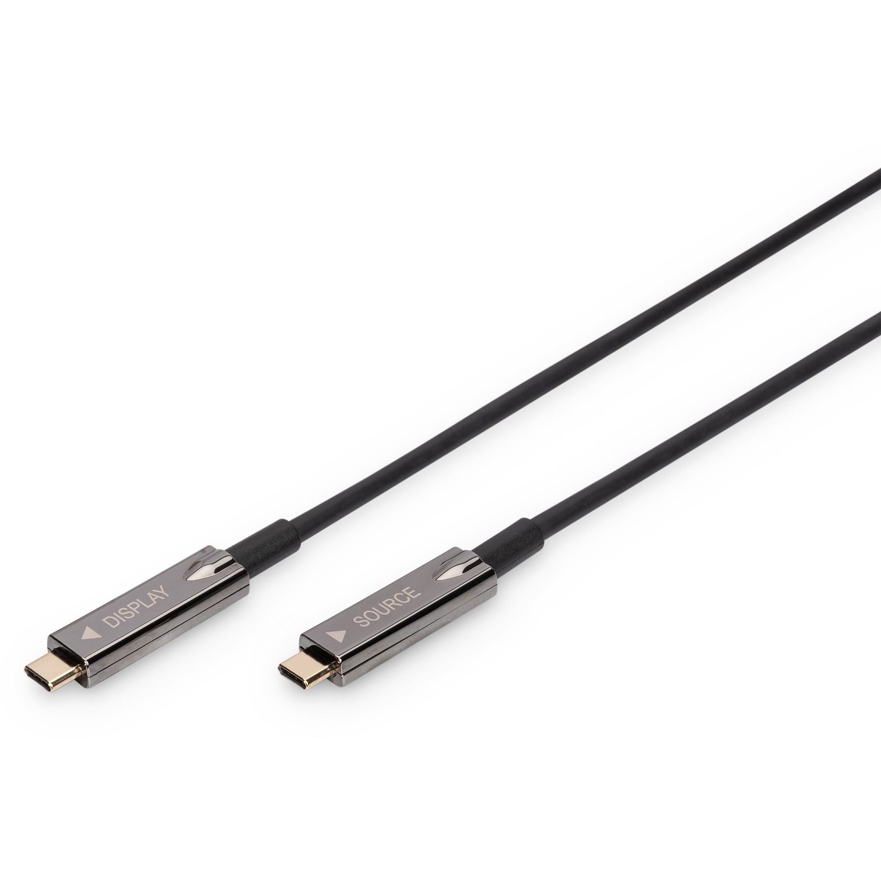 Kabllo DIGITUS USB 3.1 Typ‑C AOC / AV/ 4K / 10m / Zezë