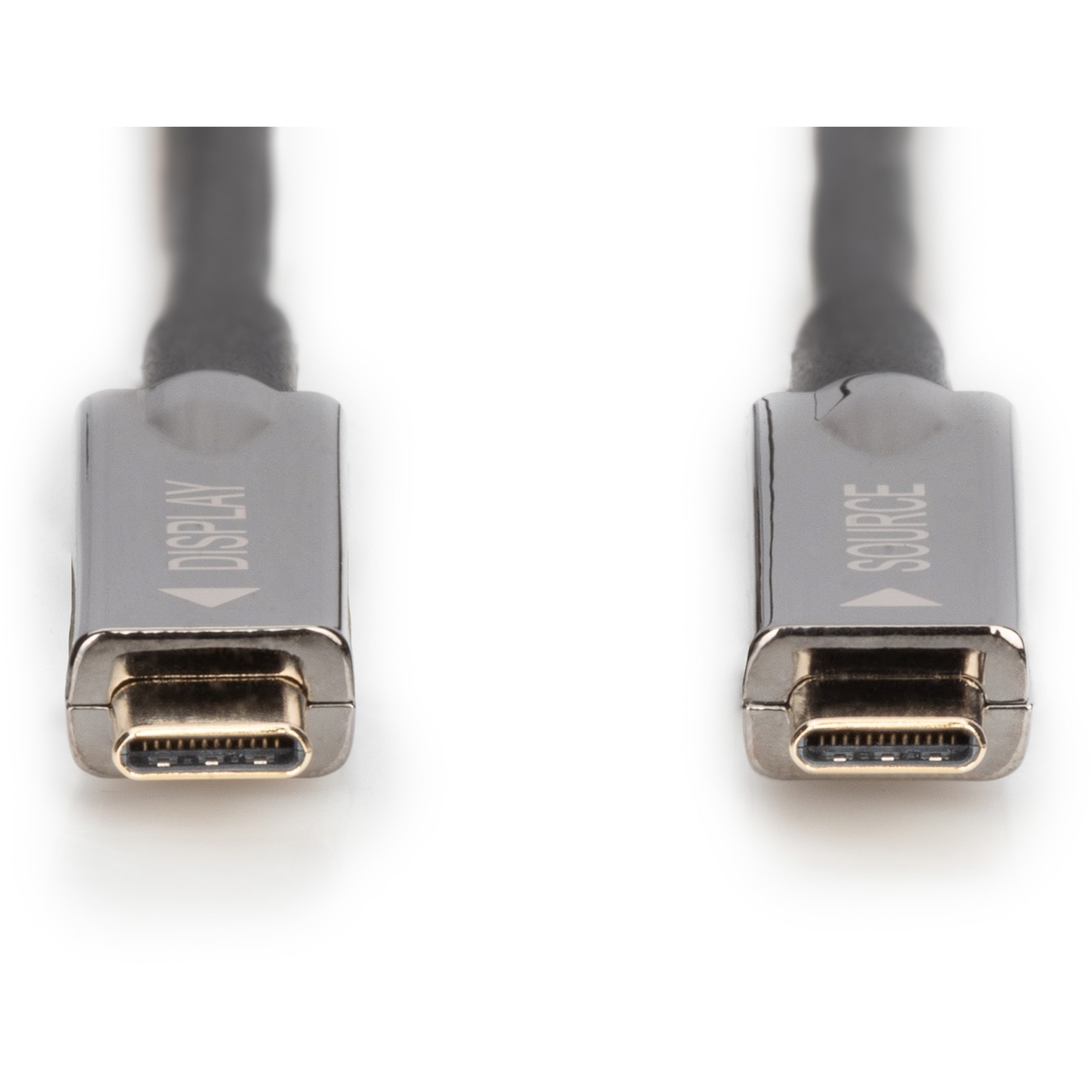 Kabllo DIGITUS USB 3.1 Typ‑C AOC / AV/ 4K / 10m / Zezë - Figura 2
