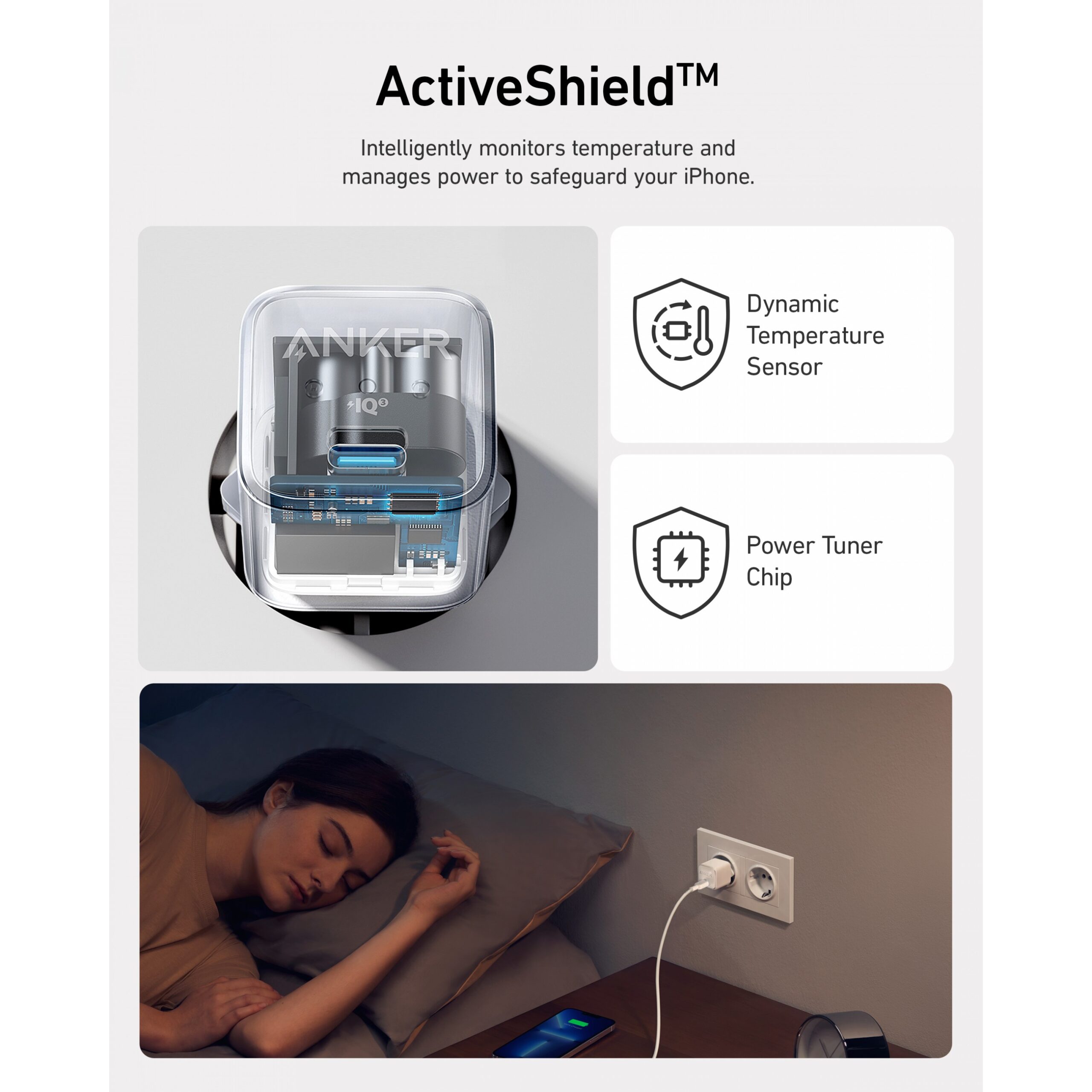 Adapter Anker 512 Nano Charger Pro 20W 1 x USB-C i bardhë - Figura 2