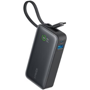 Powerbank Anker 545 Nano PowerBank 10.000 mAh PD 30W përfshirë kabllon USB-C të zezë