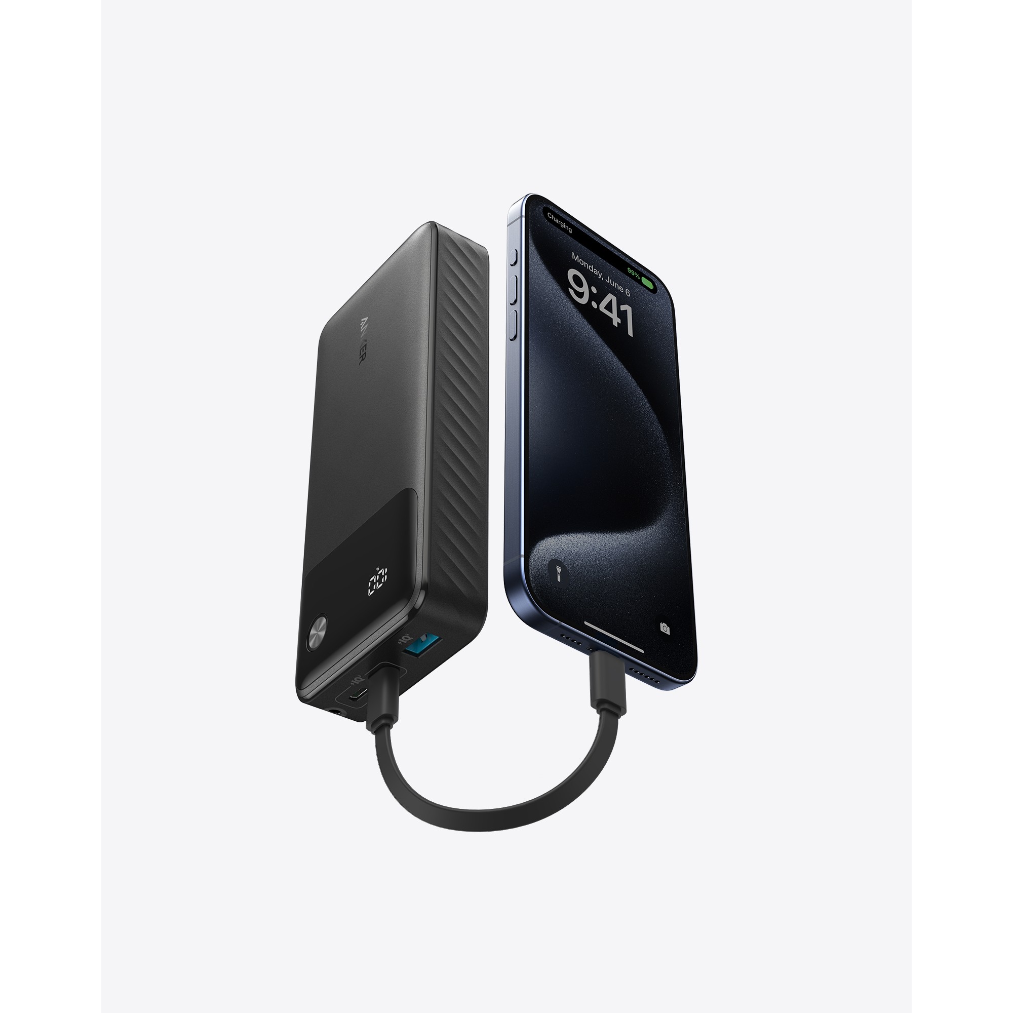 Powerbank Anker / 20,000mAh / 30W / 1x USB-A / 2x USB-C / incl. USB-C Cable - Zezë - Figura 3