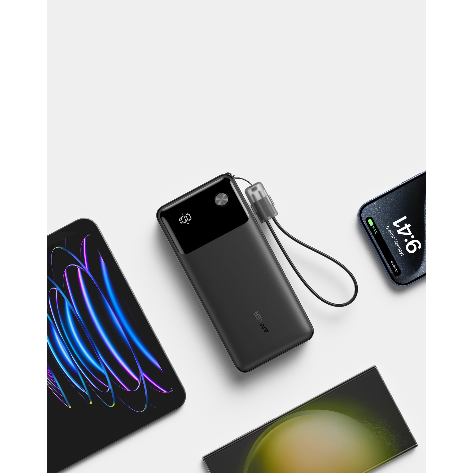 Powerbank Anker / 20,000mAh / 30W / 1x USB-A / 2x USB-C / incl. USB-C Cable - Zezë - Figura 4