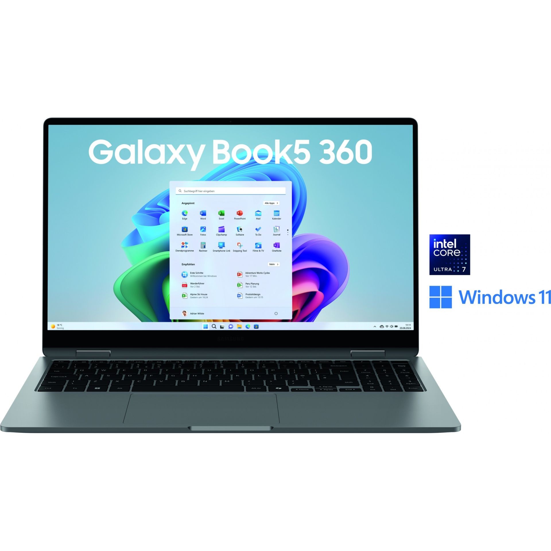 Laptop Samsung Galaxy Book5 360 / Ultra 7 258V / 32GB LPDDR5 / 512GB / 15.6" Full HD AMOLED Touch / Intel Arc Graphics 140V / DE - Gri