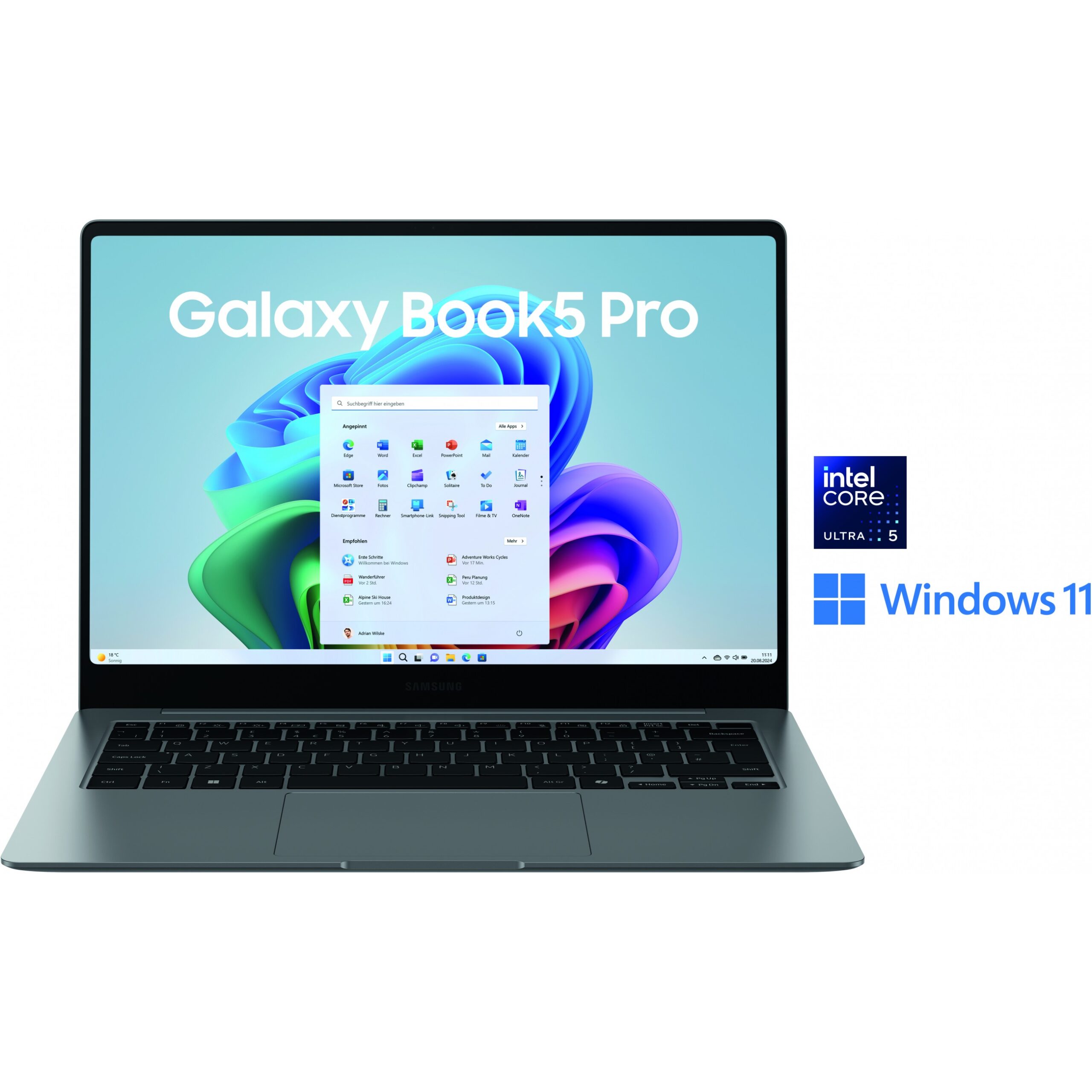 Laptop Samsung Galaxy Book5 Pro / Ultra 5 226V / 16GB LPDDR5 / 512GB / 16" WQXGA+ AMOLED Touch / Intel Arc Graphics 130V / DE - Gri