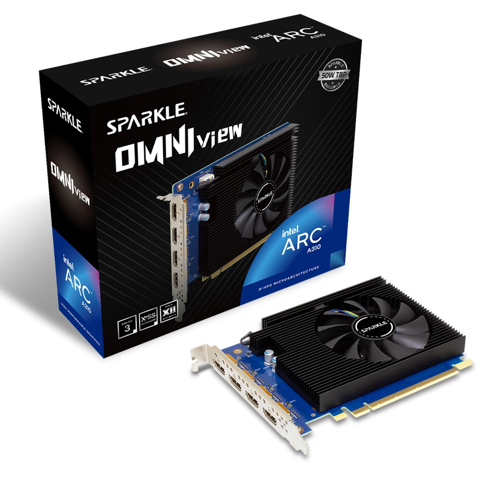 Kartelë Grafike NVIDIA GPU A310 4GB Sparkle Intel Arc Omni View GDDR6 1 Fan - Figura 4
