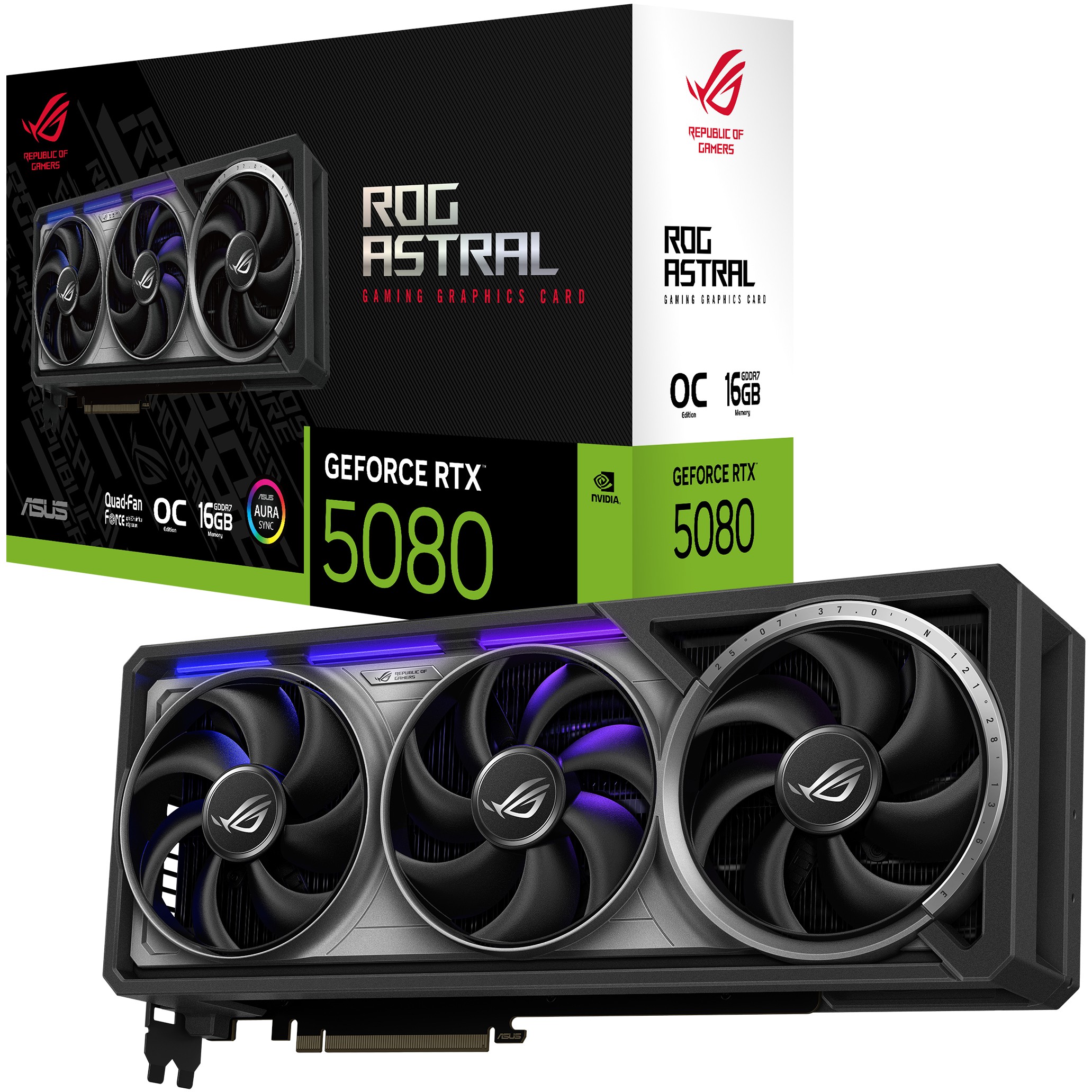 Kartelë Grafike Nvidia RTX 5080 16GB GDDR7 ASUS ROG Astral OC 3Fan - Figura 5