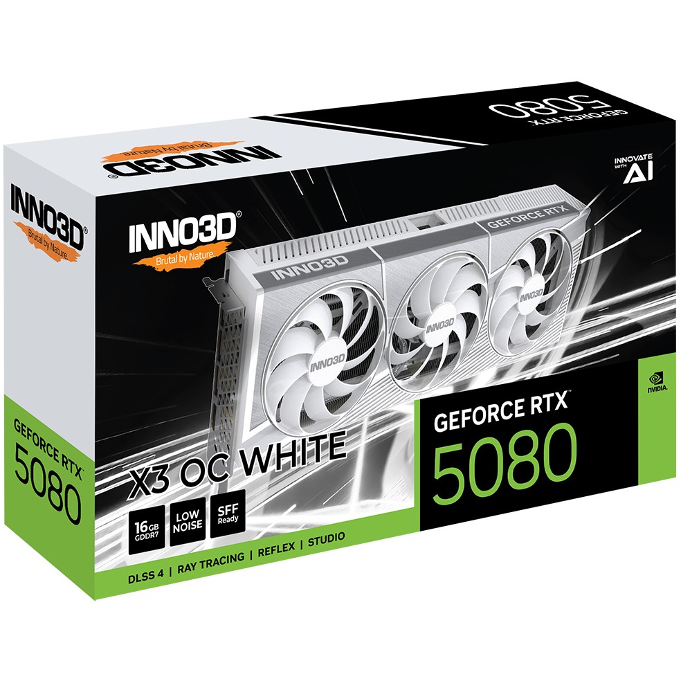 Kartelë Grafike NVIDIA RTX 5080 16GB GDDR7 Inno3D X3 OC 3Fan - Figura 2