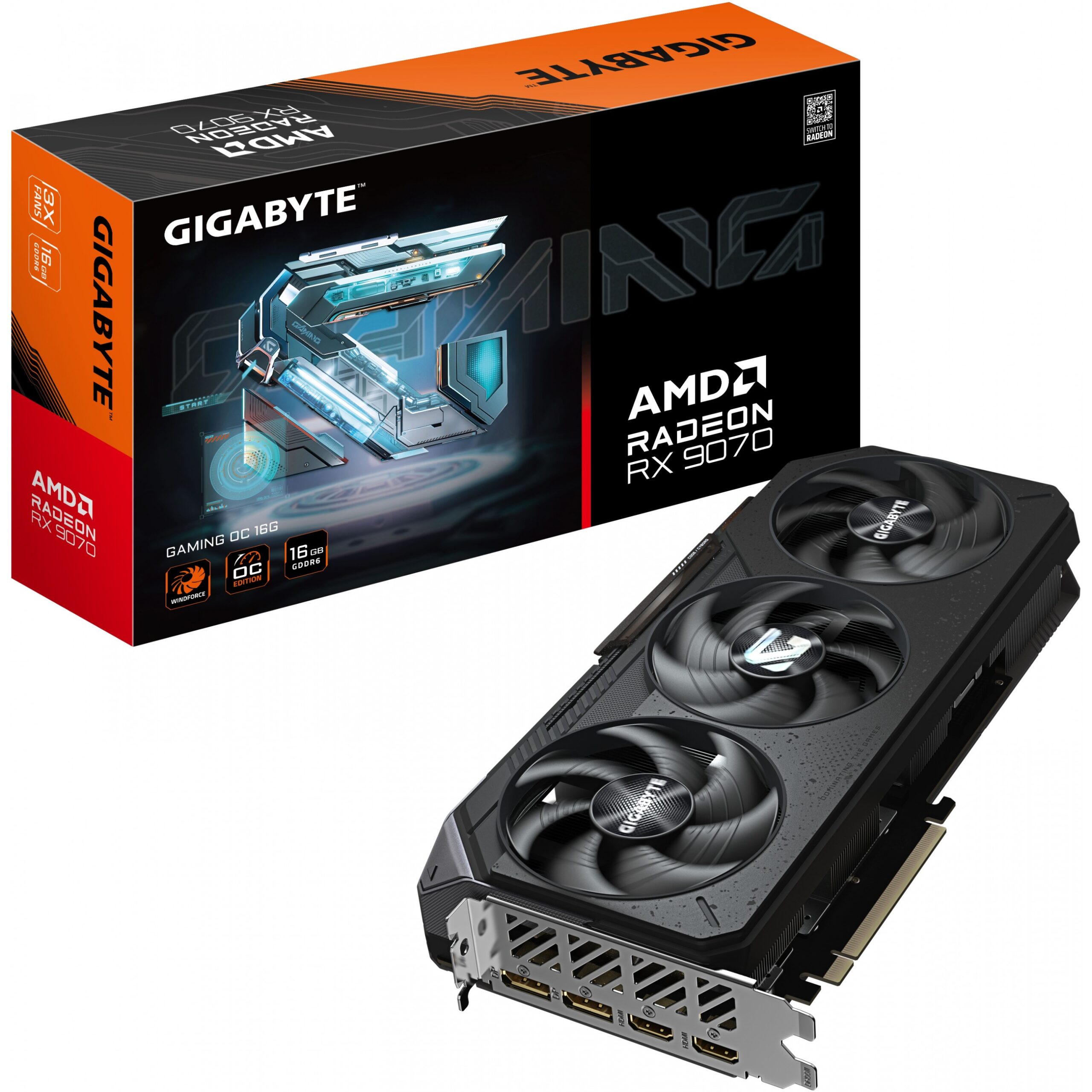 Kartelë Grafike RX 9070 16GB Gigabyte Radeon Gaming OC GDDR6