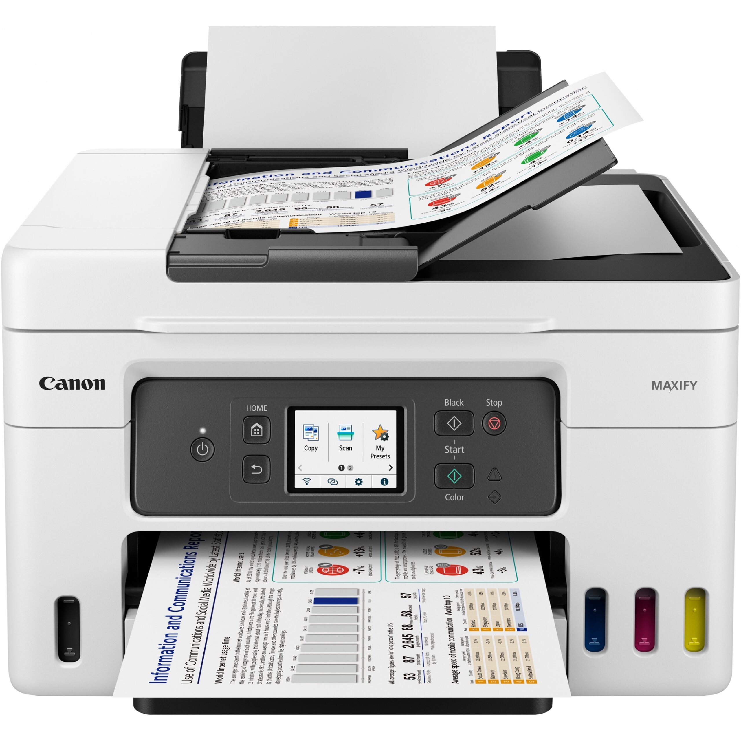 Printer Multifunksional Canon MAXIFY GX4050 Inkjet 4in1 / A4 / Duplex - Bardhë - Figura 4