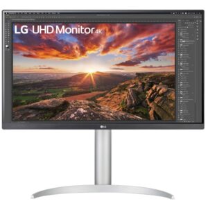 Monitor LG 27UP850K-W / 27″ / 4K UHD IPS LED / 60Hz / 5ms / USB-C + DP + HDMI - Bardhë