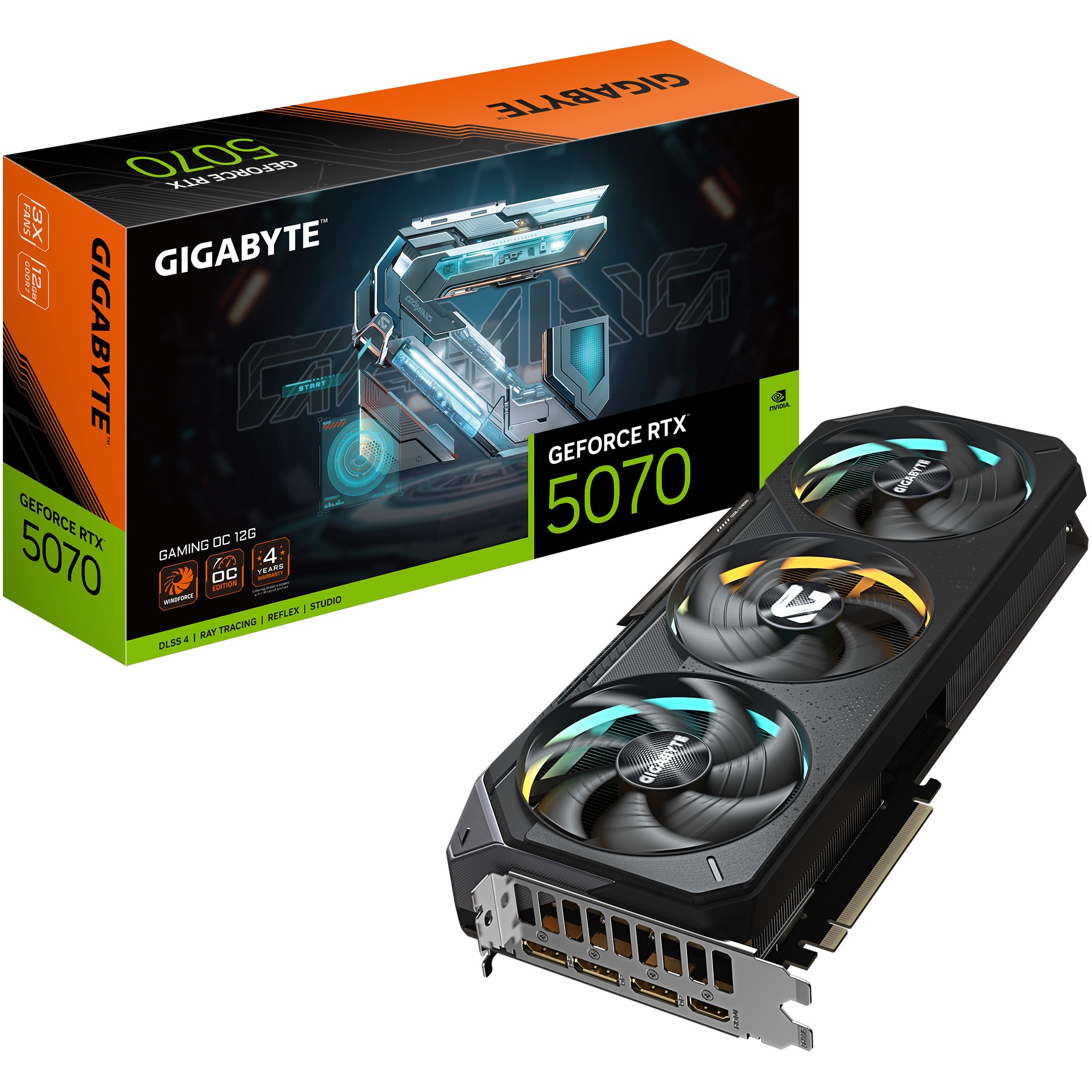 Kartelë Grafike RTX 5070 12GB Gigabyte Gaming OC GDDR7