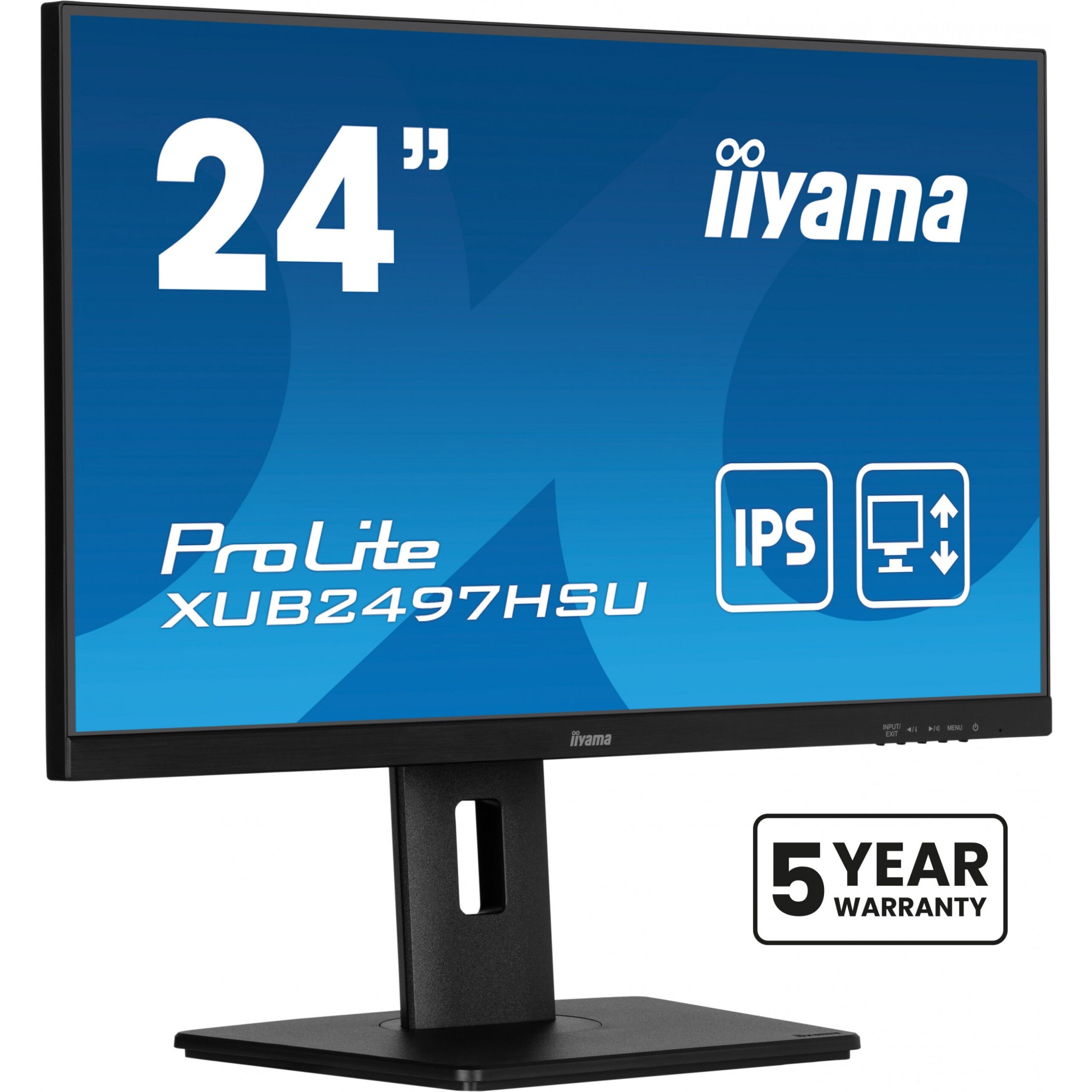 Monitor iiyama ProLite XUB2497HSU-B2 / 23.8″ / Full HD IPS LED / 100Hz / 1ms / HDMI + DP + USB - Zezë