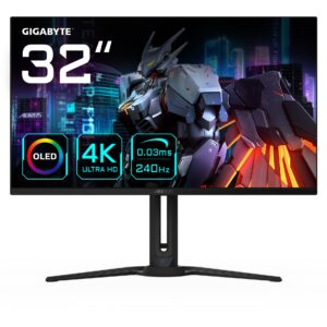 Monitor Gigabyte AORUS FO32U2 / 32″ / 4K UHD / OLED / 240Hz / 0.03ms / HDMI + DP + USB-C /  E zezë