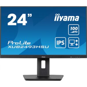 Monitor iiyama ProLite XUB2493HSU-B7 16:9 FHD IPS 24" (1920x1080) 1ms 100Hz HDMI DP Speaker Pivot Black