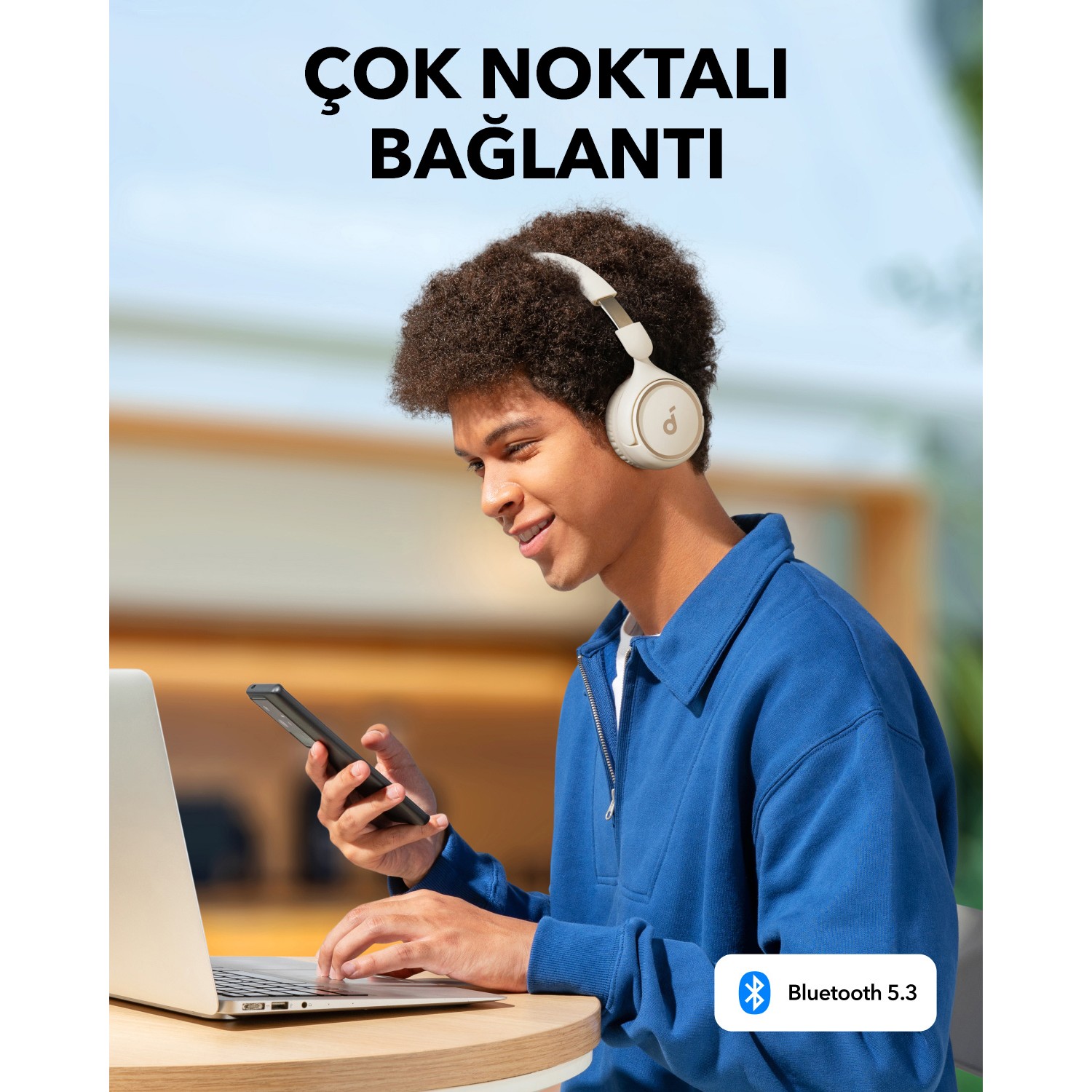Kufje pa Kabllo Anker Soundcore H30i Over-Ear BT Headset – Bardhë - Figura 5